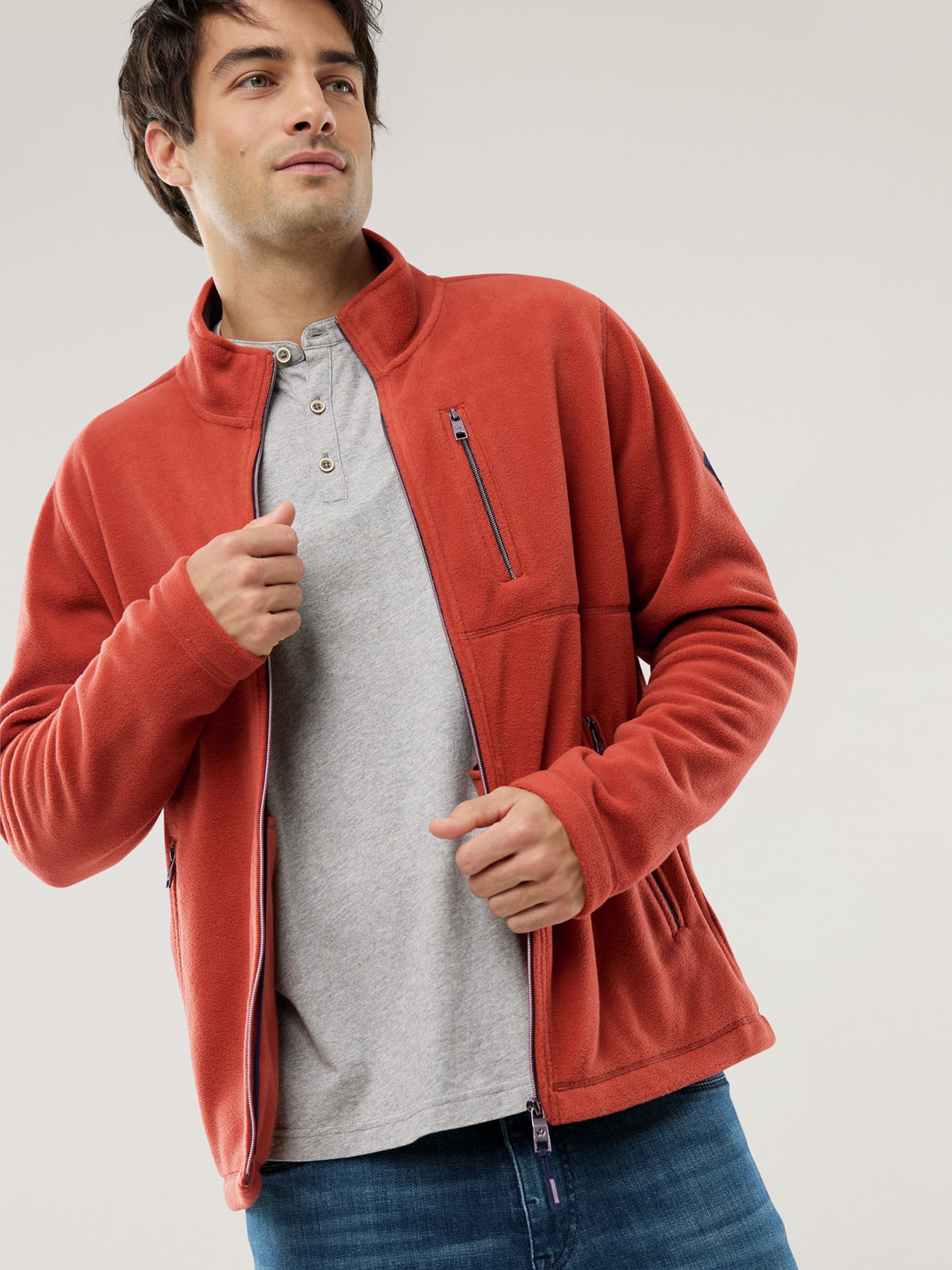 Walbusch Huskyfleece Jacket Orange 54 2