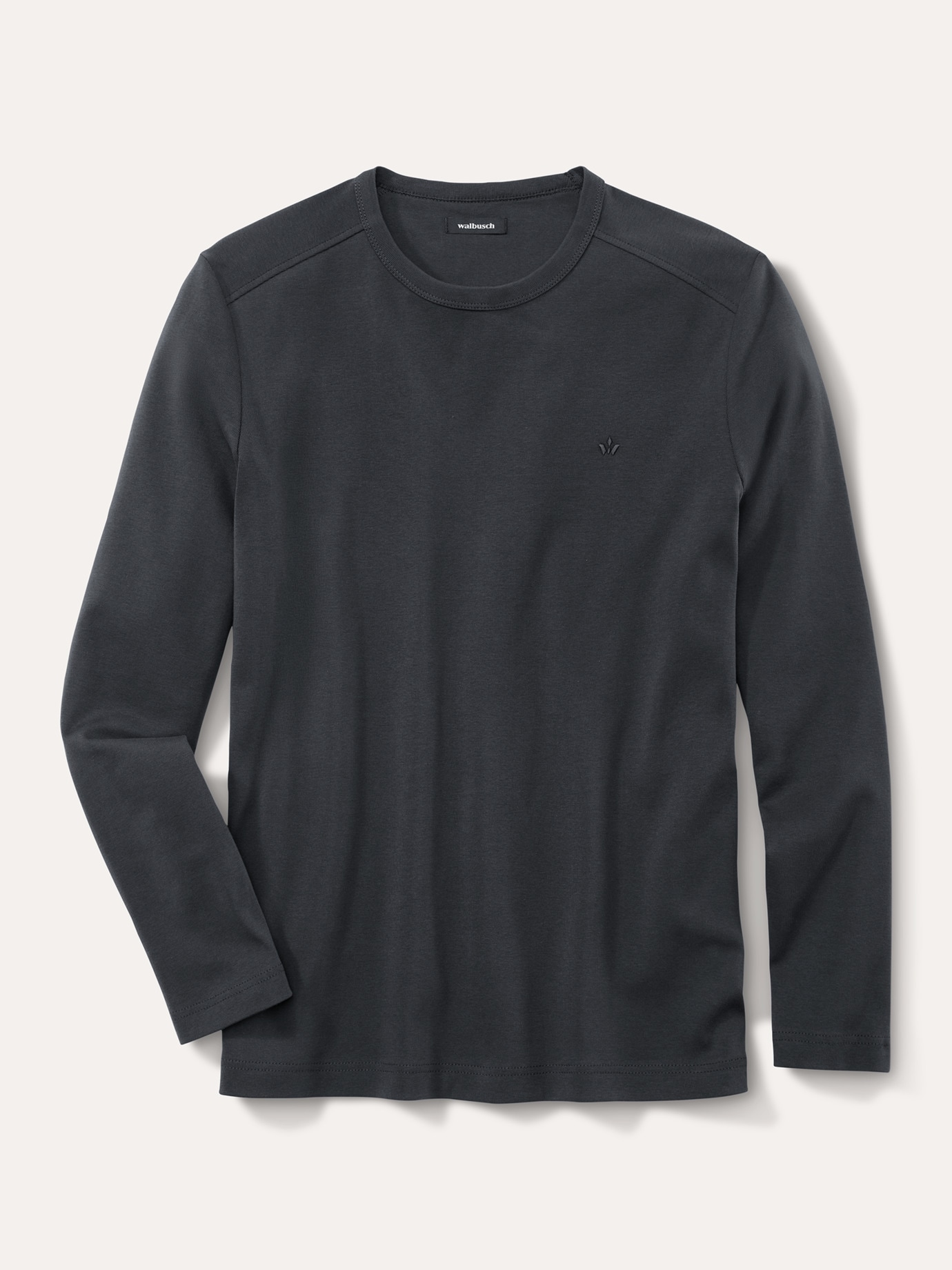 Langarm Zu schade für Drunter-Shirt Grau