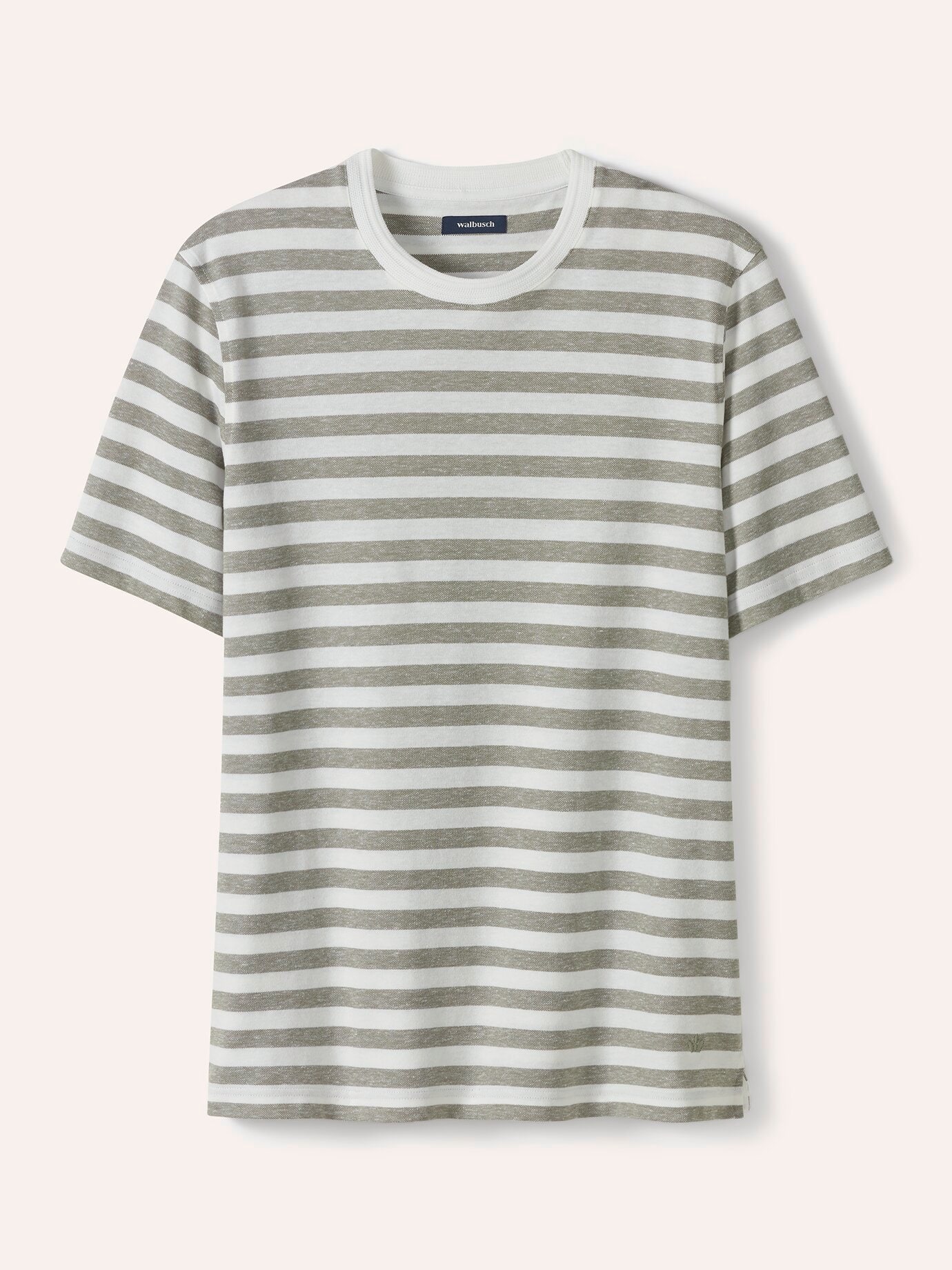 Leinen-Streifenshirt, normale Größen, Farbe Grün, 58/60, klimatisierende Leinenmischung garngefärbter Streifen Herren