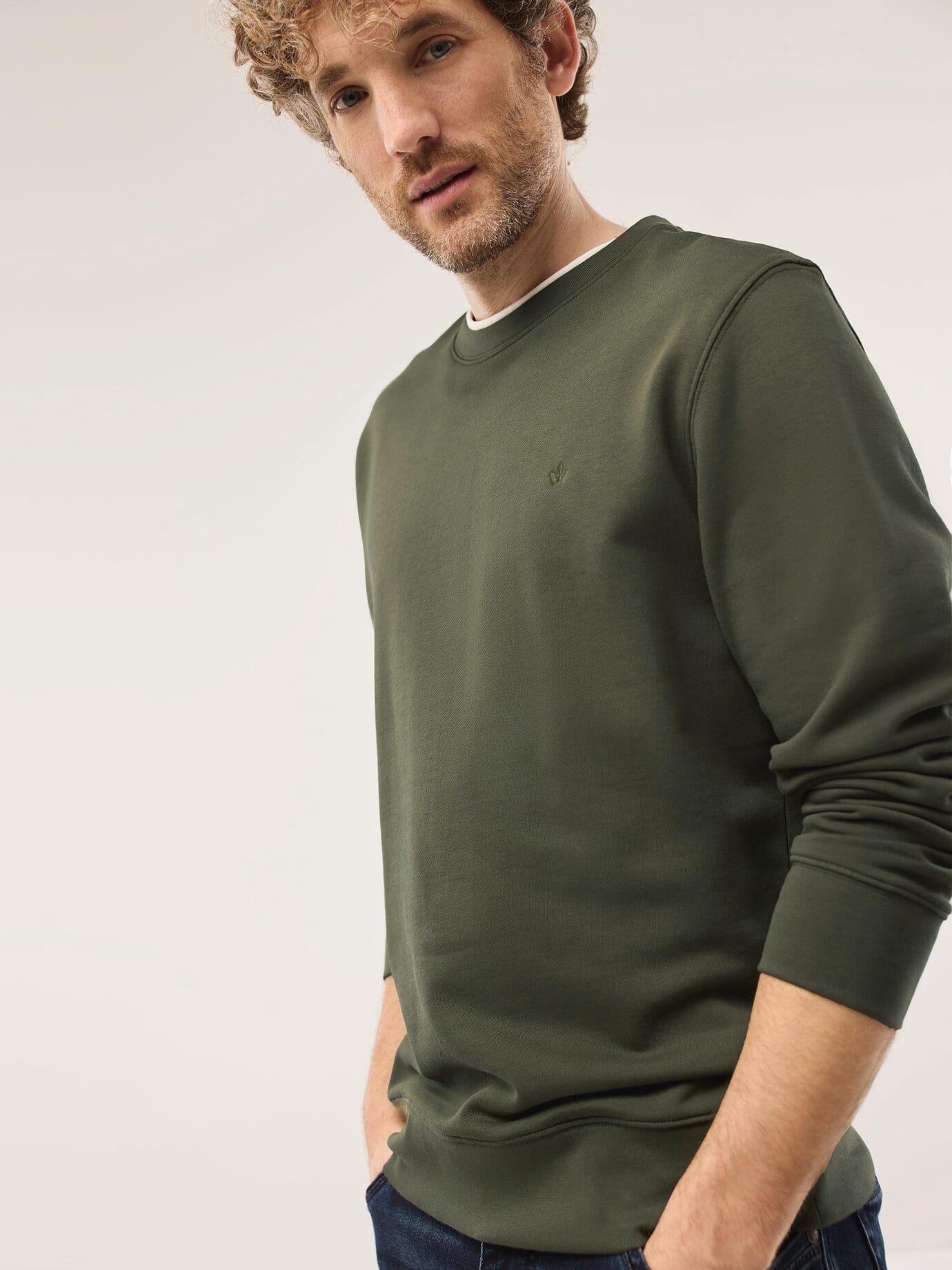 Walbusch Leicht-Sweatshirt Sweatshirt Green 62/64 2
