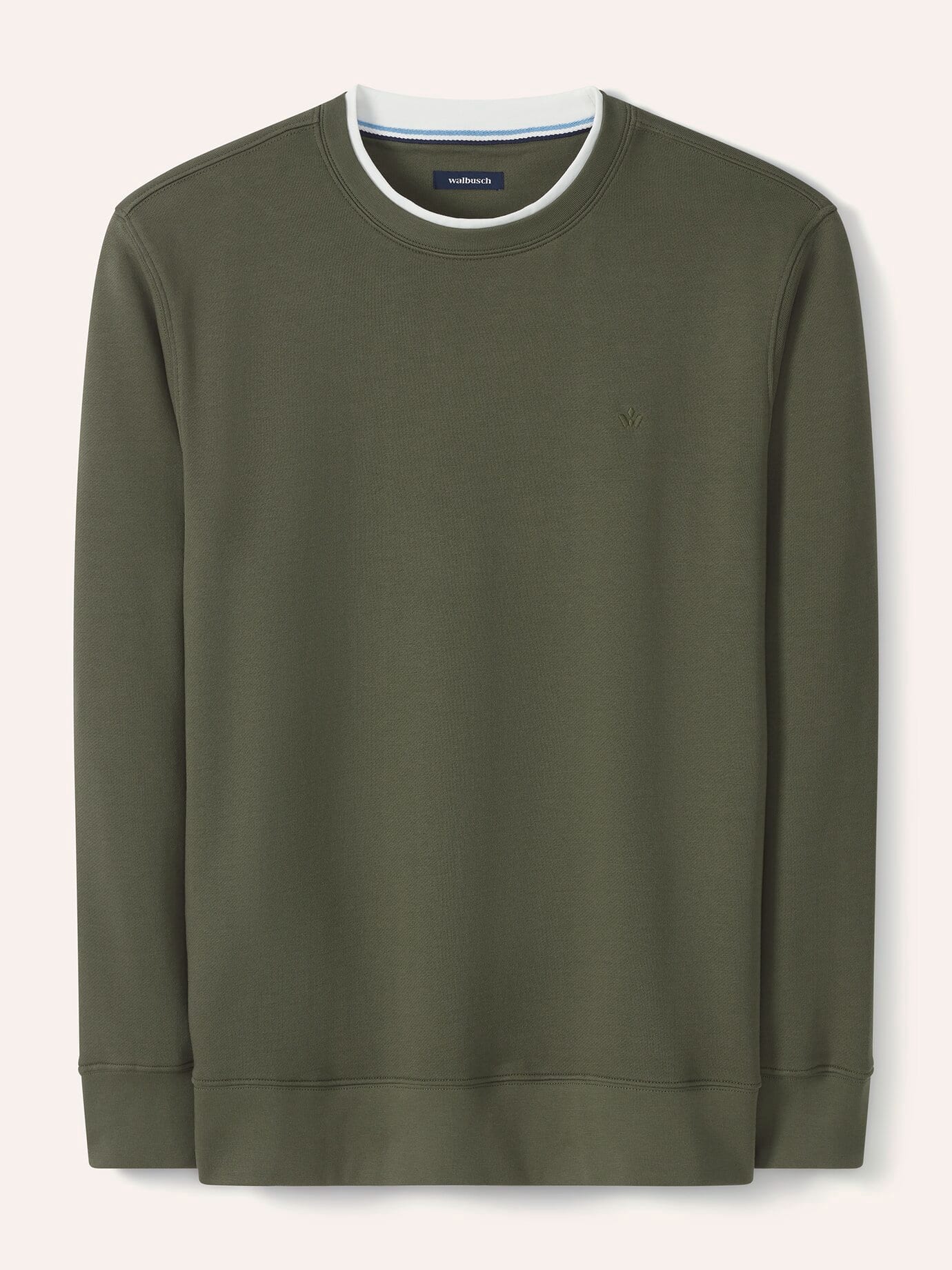 Leicht-Sweatshirt, noch offen: Größenlauf, Farbe Grün, 62/64, lässiger 2-in-1-Look reine Baumwolle Herren