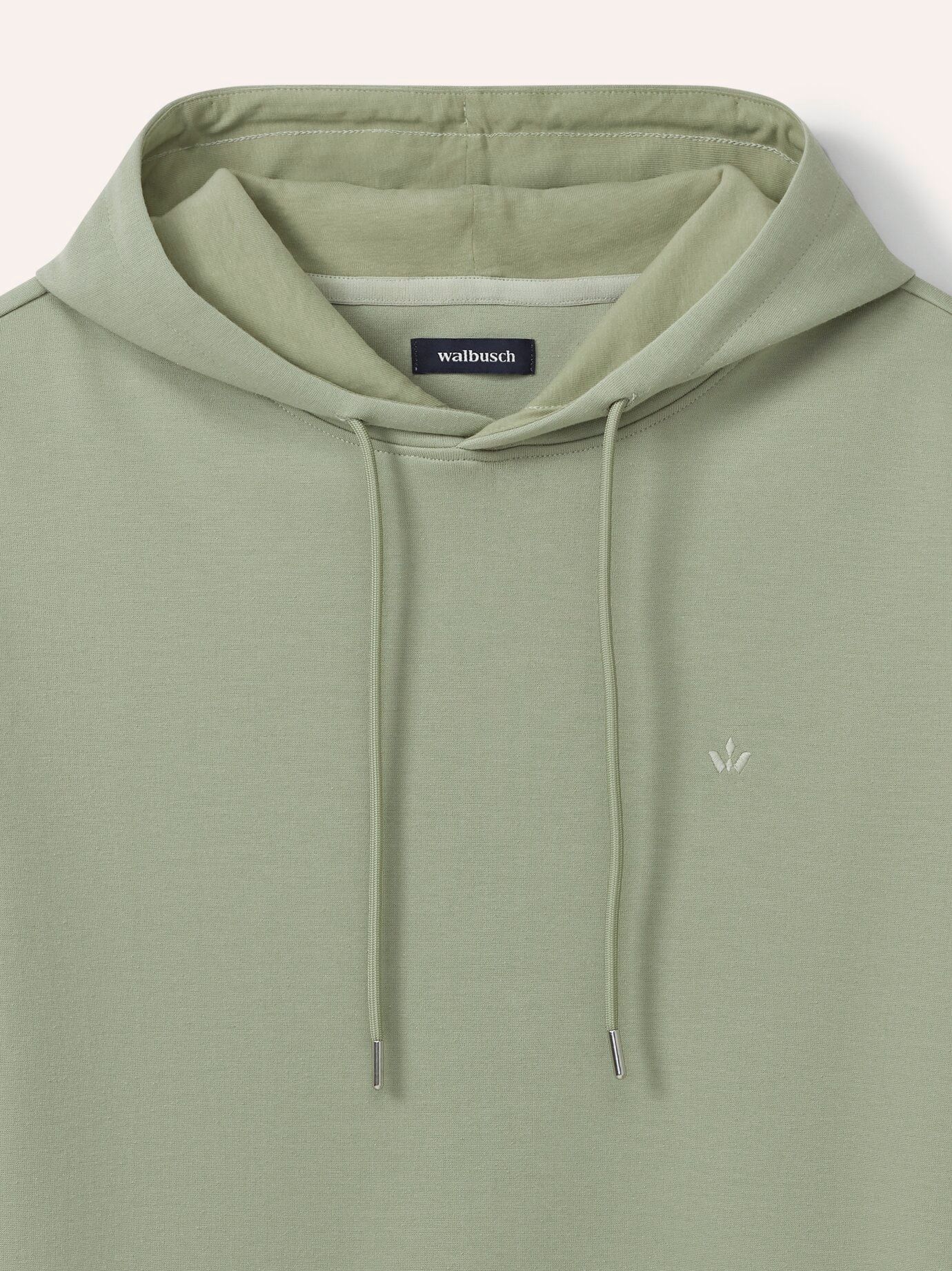 Walbusch Easycare Kapuzen-Sweatshirt, noch offen: Größenlauf, Farbe Grün, 54, weicher Baumwollmix atmungsaktiv Herren 4