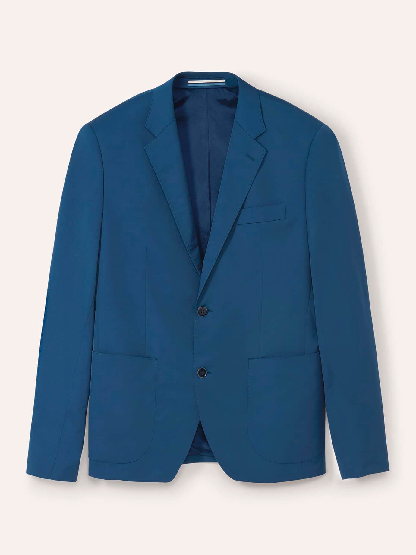 Anzug-Sakko aus Baumwollmix, Modern Fit#noch offen: Größenlauf, Farbe Blau, 60, Stoff aus Portugal mit feiner Baumwolle Herren