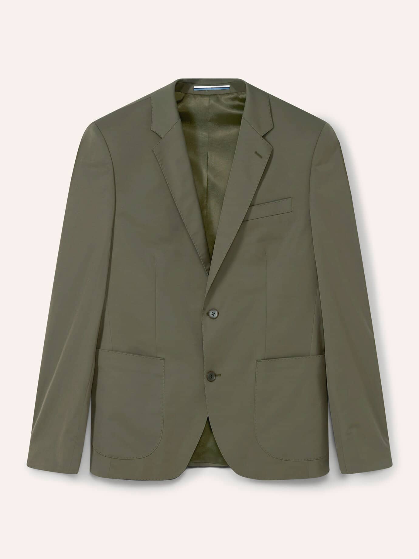 Anzug-Sakko aus Baumwollmix, Modern Fit#noch offen: Größenlauf, Farbe Grün, 106, Stoff aus Portugal mit feiner Baumwolle Herren