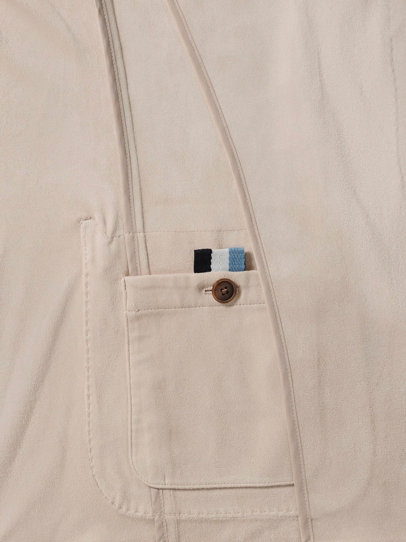Walbusch Washed Velours Jacket Beige 54 4