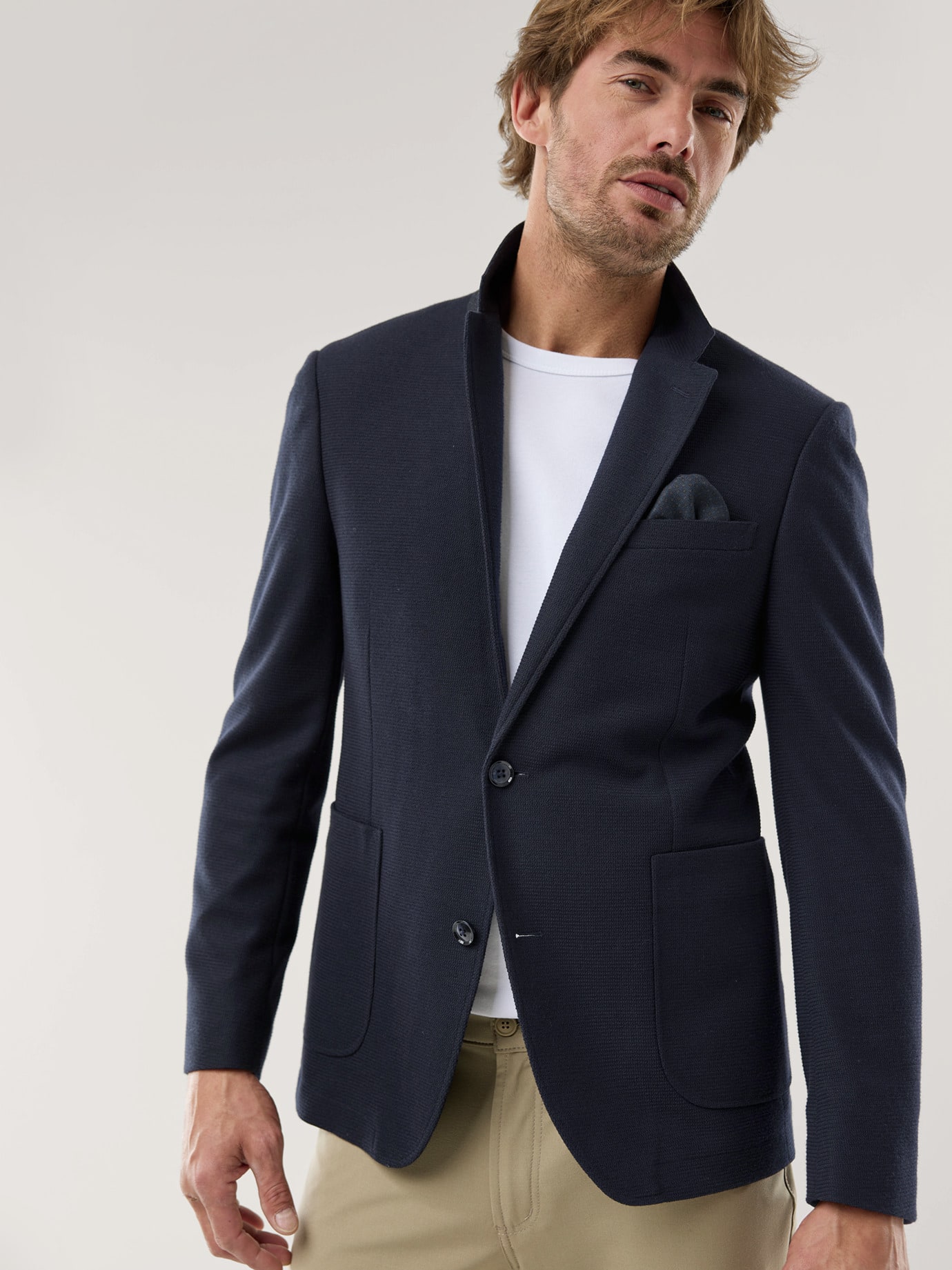 Walbusch Komfort Sakko Everyday Blau 56 3