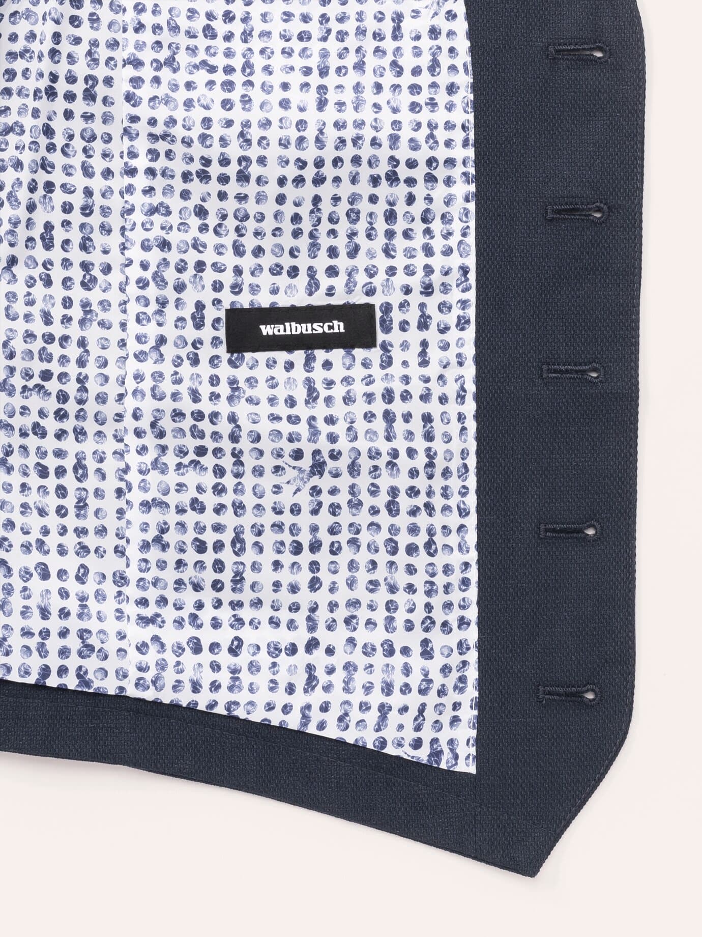 Walbusch Reiseleinen-Weste Comfort Fit Bleu 54 3
