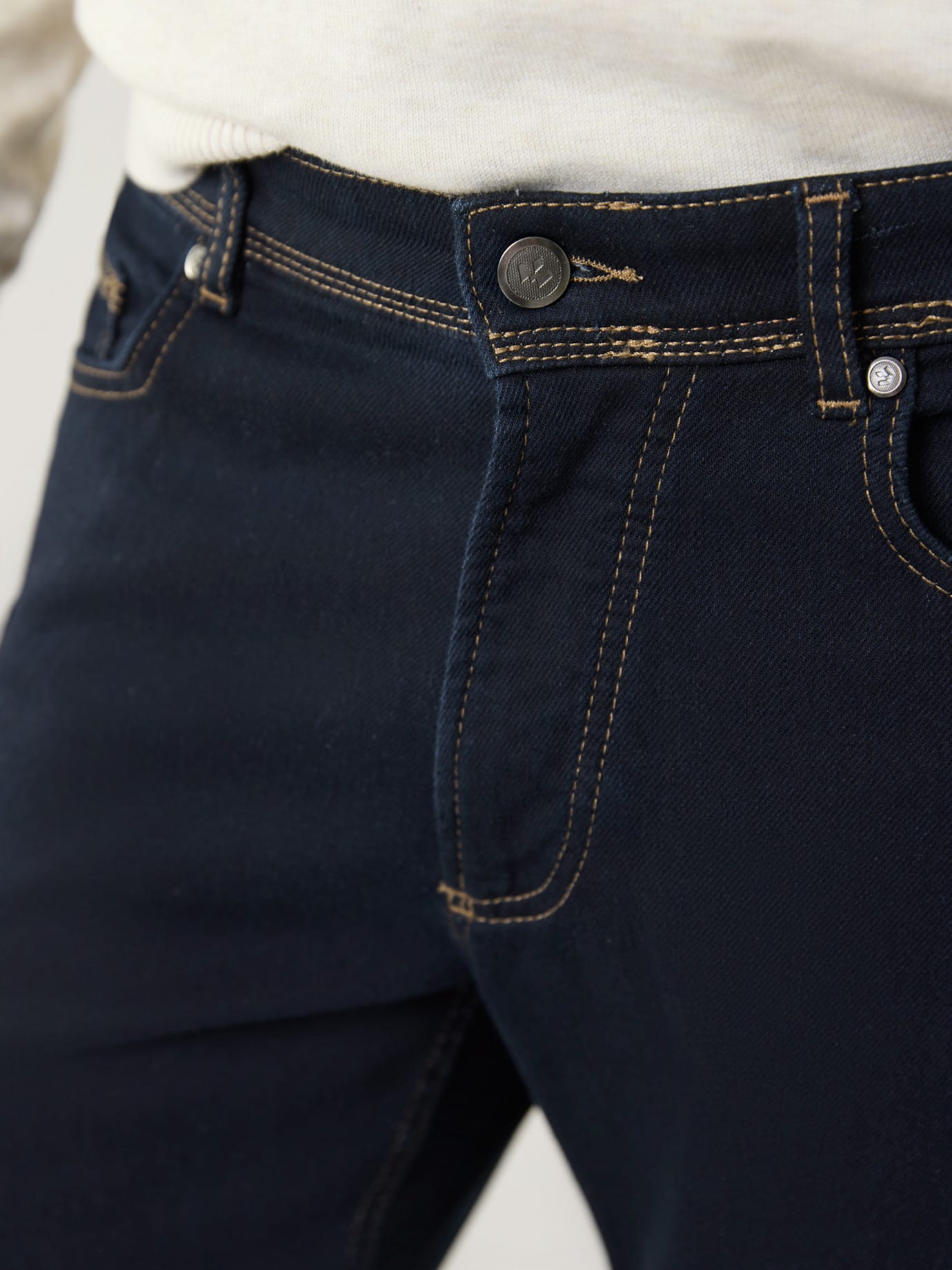 Walbusch Jogger-Jeans Winterwarm Jeans Blue 58 3
