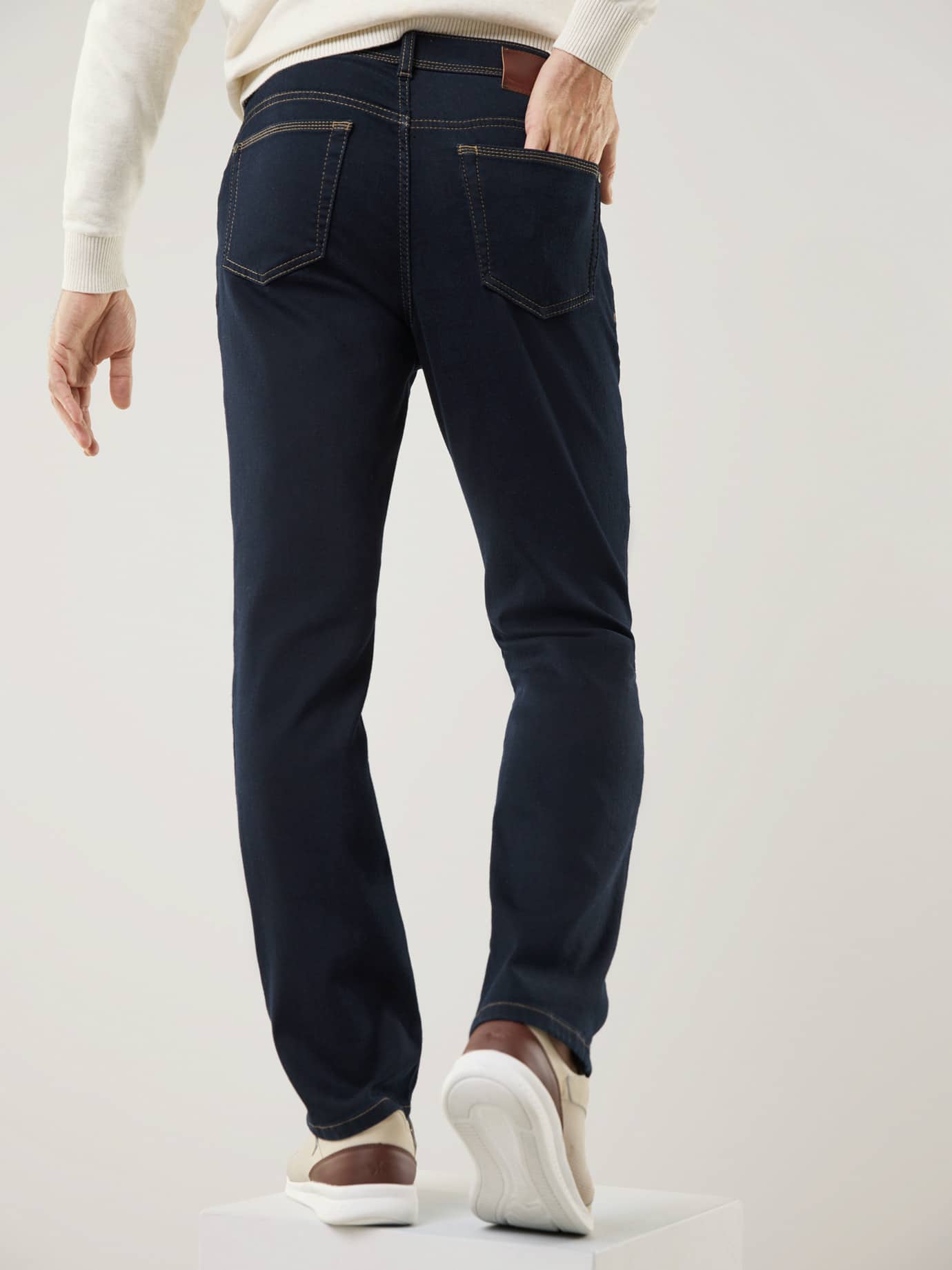 Walbusch Jogger-Jeans Winterwarm Jeans Blue 58 4