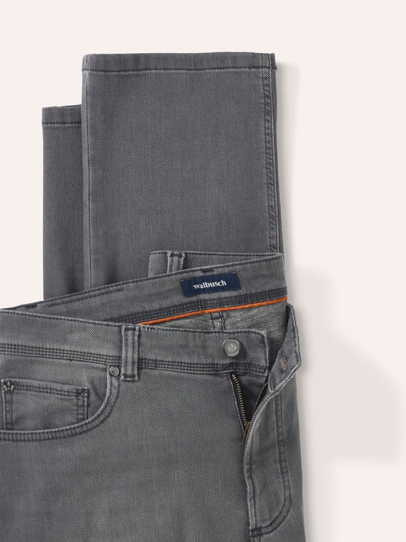Walbusch Jogger-Jeans Winterwarm Jeans Gray 56 4