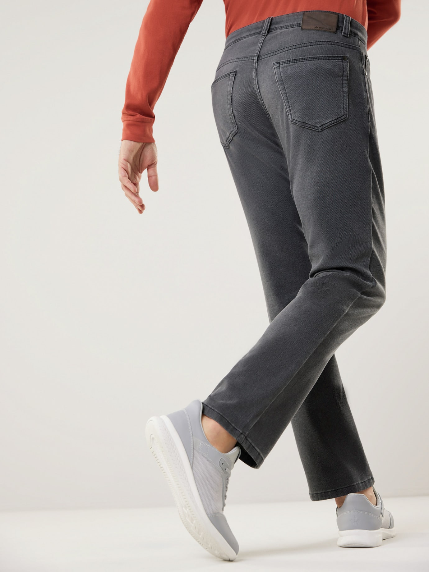 Walbusch Jogger-Jeans Winterwarm Jeans Gray 56 3