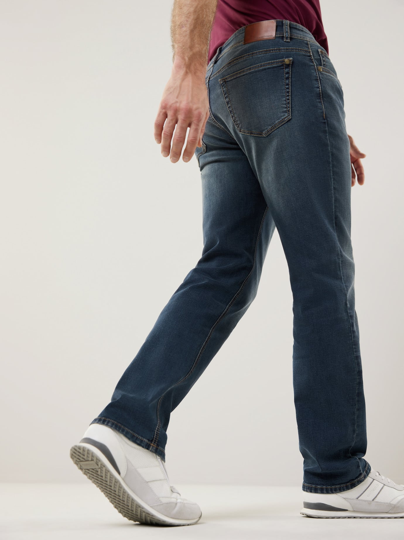 Walbusch Sattlerstich Jeans Regular Fit Blue 56 7