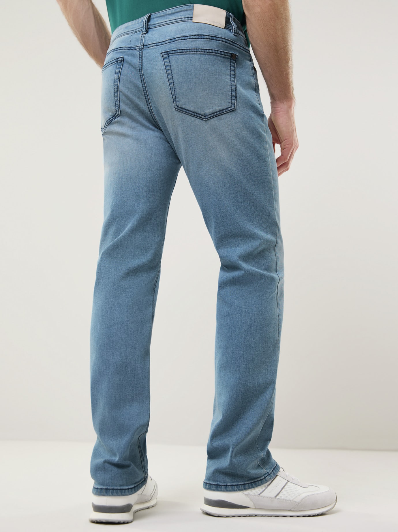 Walbusch Sattlerstich Jeans Regular Fit Blau 60 3