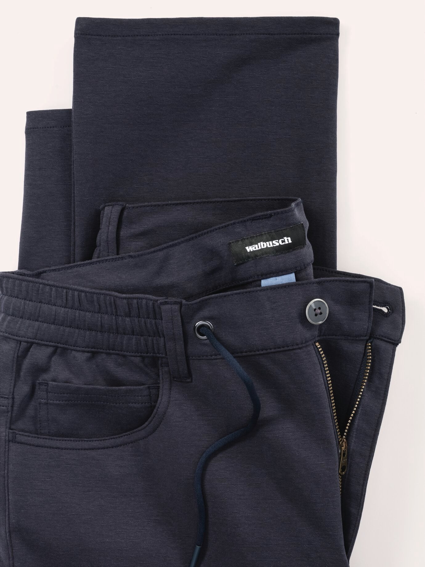 Walbusch Five Pocket Stretch & Relax Trousers Blue 54 8