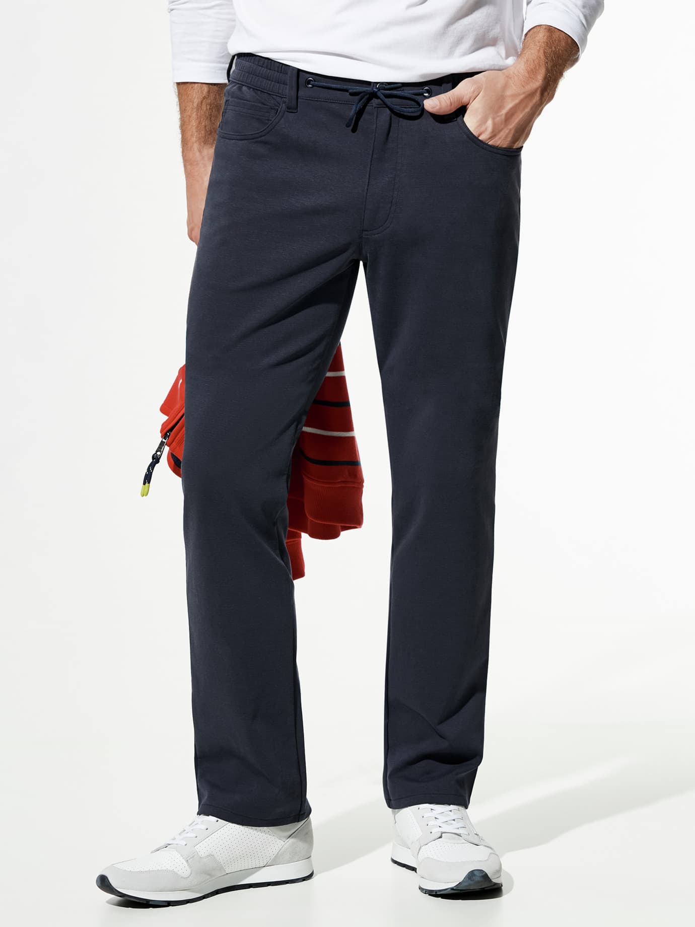 Walbusch Five Pocket Stretch & Relax Trousers Blue 54 6
