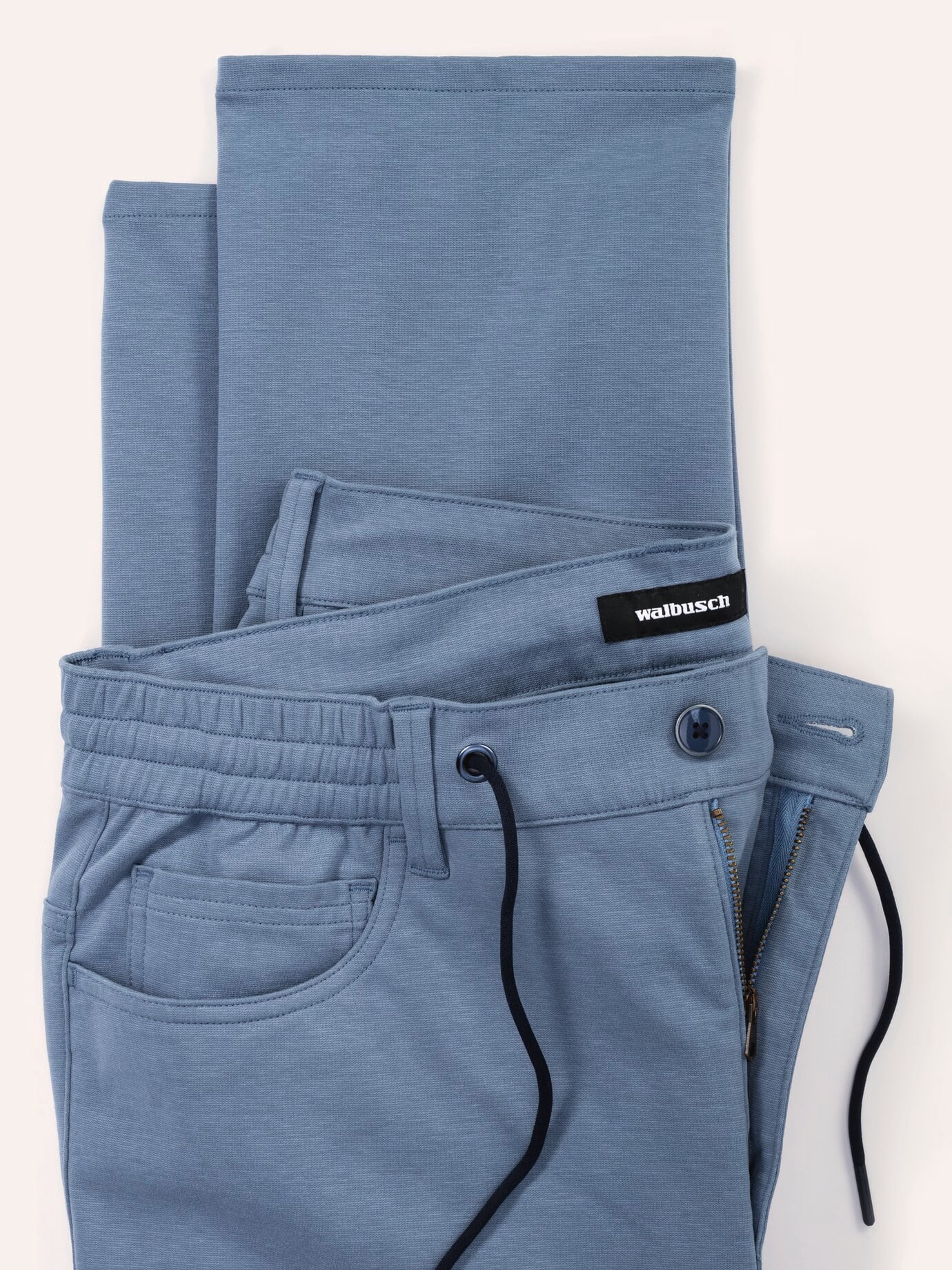 Walbusch Five Pocket Stretch & Relax Trousers Blue 54 4