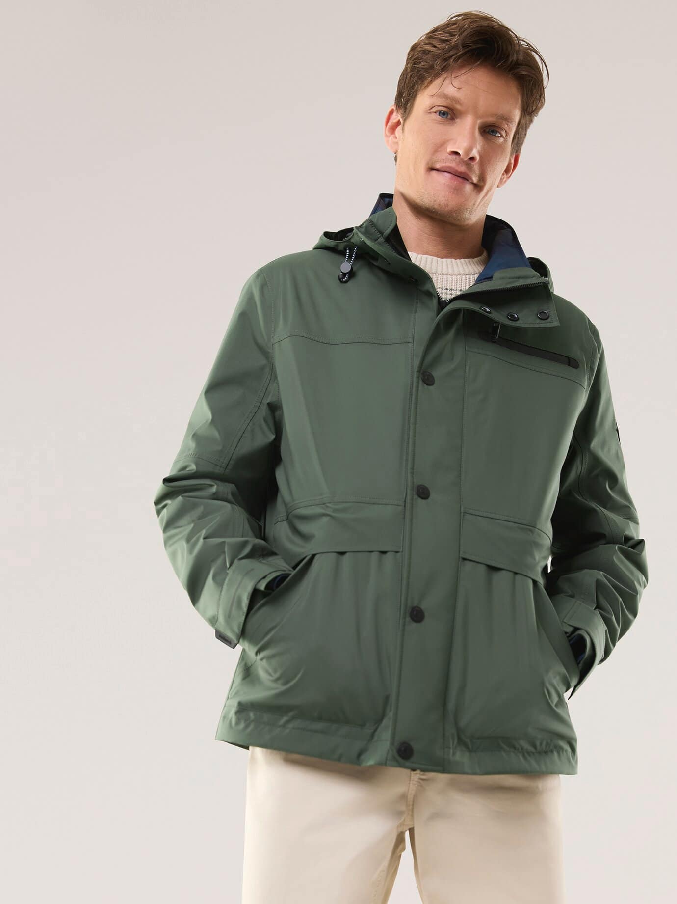 Walbusch Aquastop Jacke 2 in 1 Grün 2