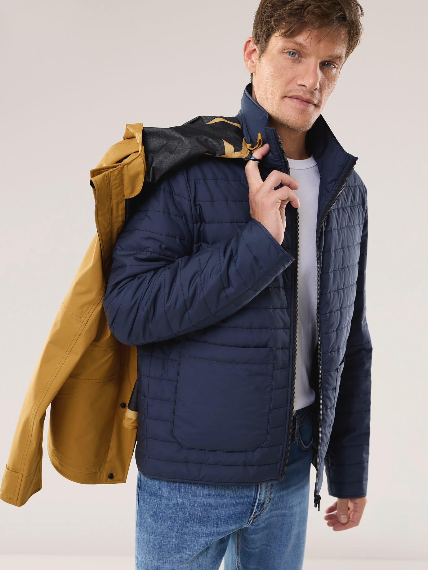 Walbusch Aquastop 2 in 1 Jacket Yellow Size 54 3