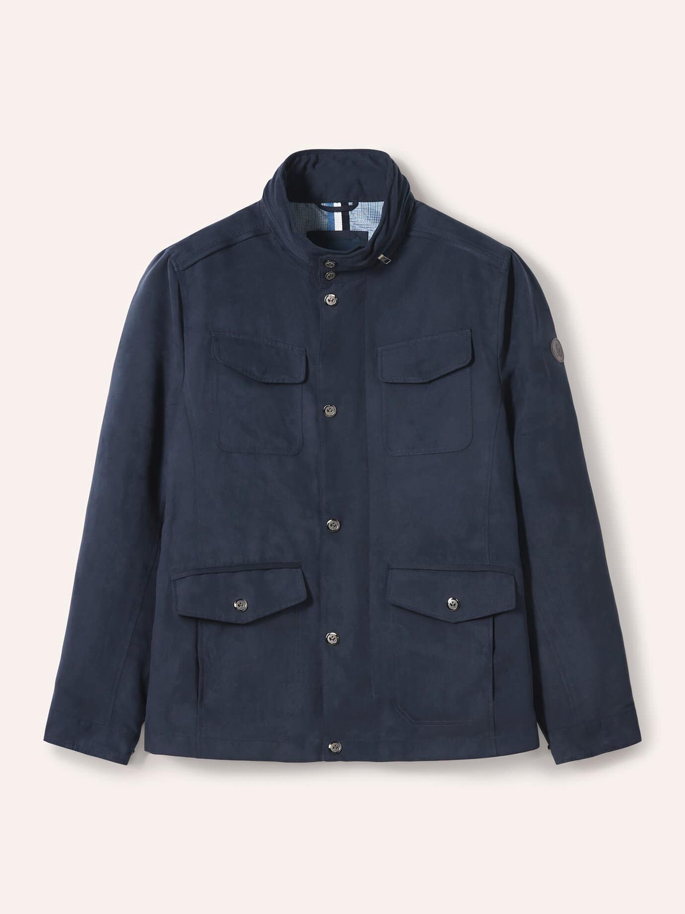 Ultraskin Multitaschen Jacke, normale Größen#untersetzte Größen, Farbe Blau, 32, weich wie Veloursleder 9 Taschen: extra viel Stauraum Herren