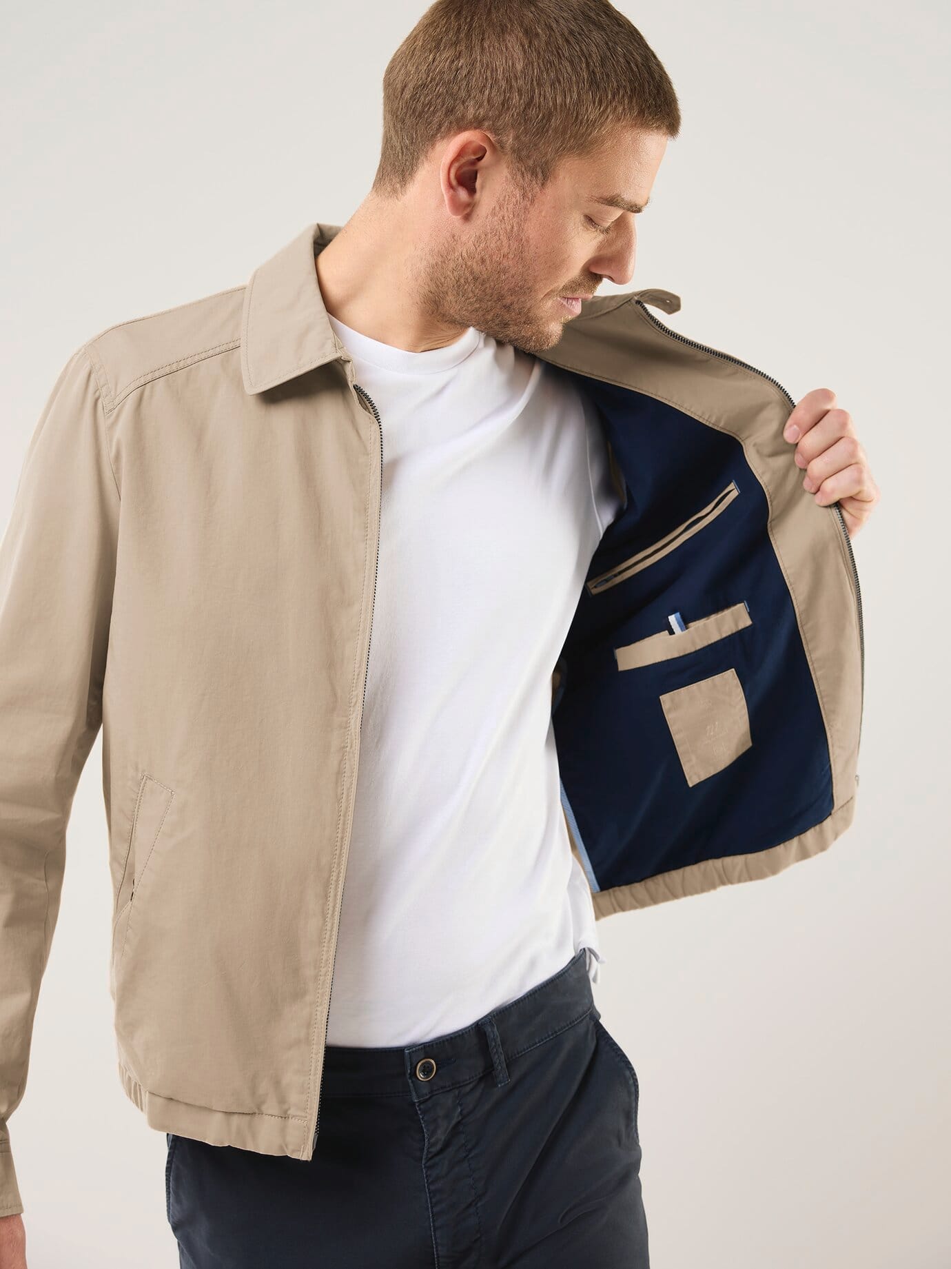 Walbusch Cotton Blouson Beige 30 3