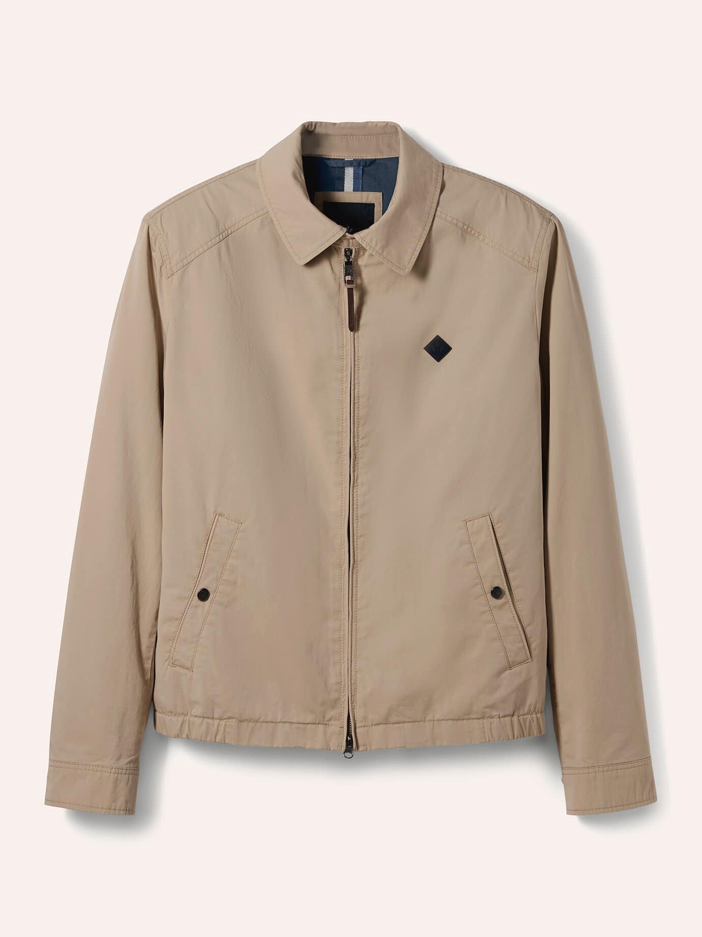 Baumwoll Blouson, normale Größen#untersetzte Größen, Farbe Beige, 29, reine Baumwolle leicht und atmungsaktiv Herren