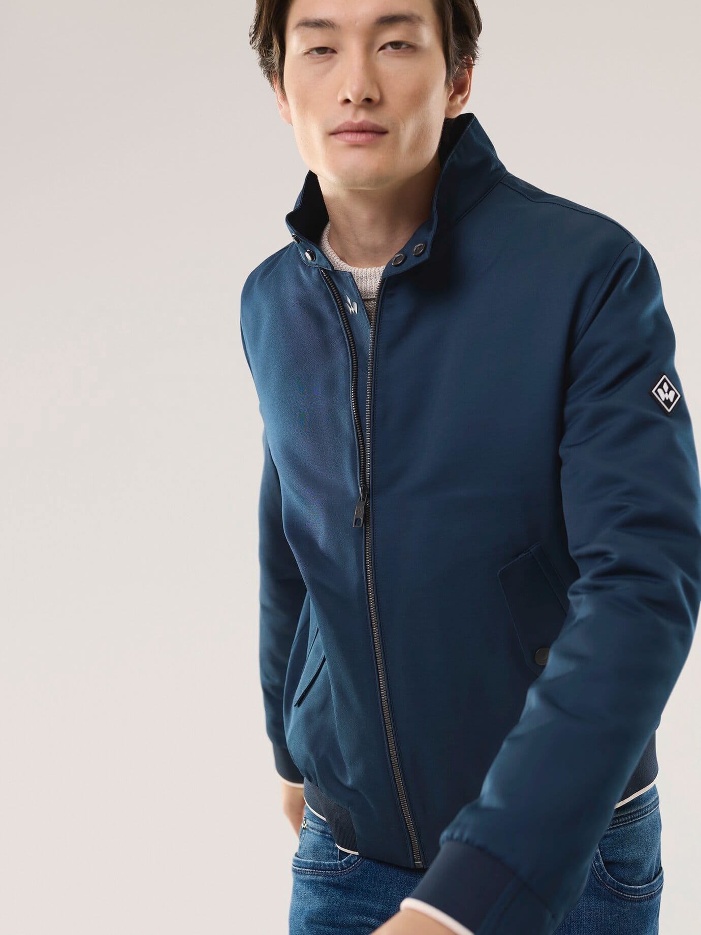 Walbusch Freizeitblouson Mens Jacket Blue 48 2