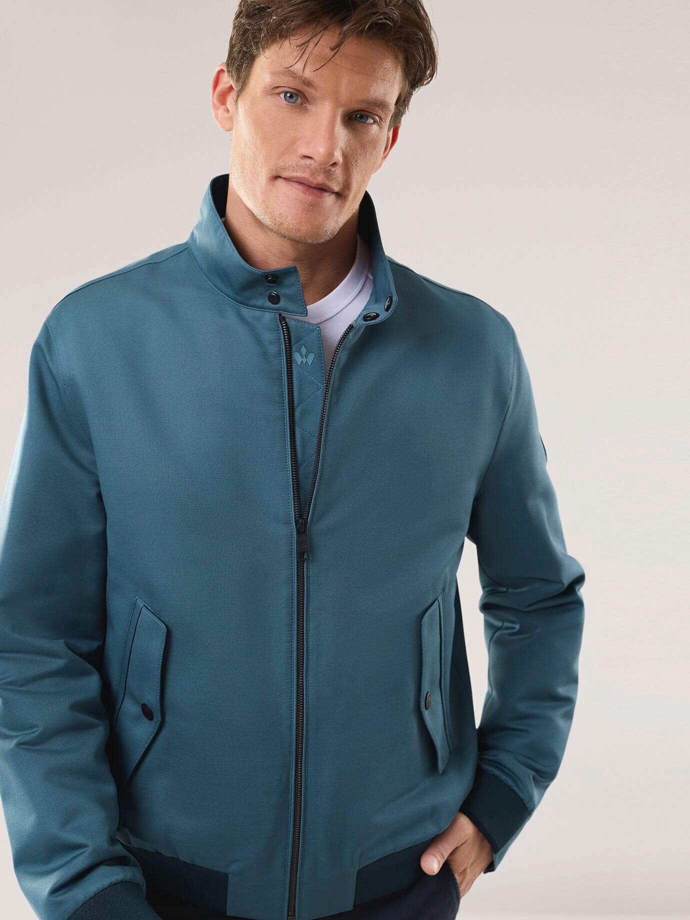 Walbusch Freizeitblouson Mens Jacket Blue 48 6