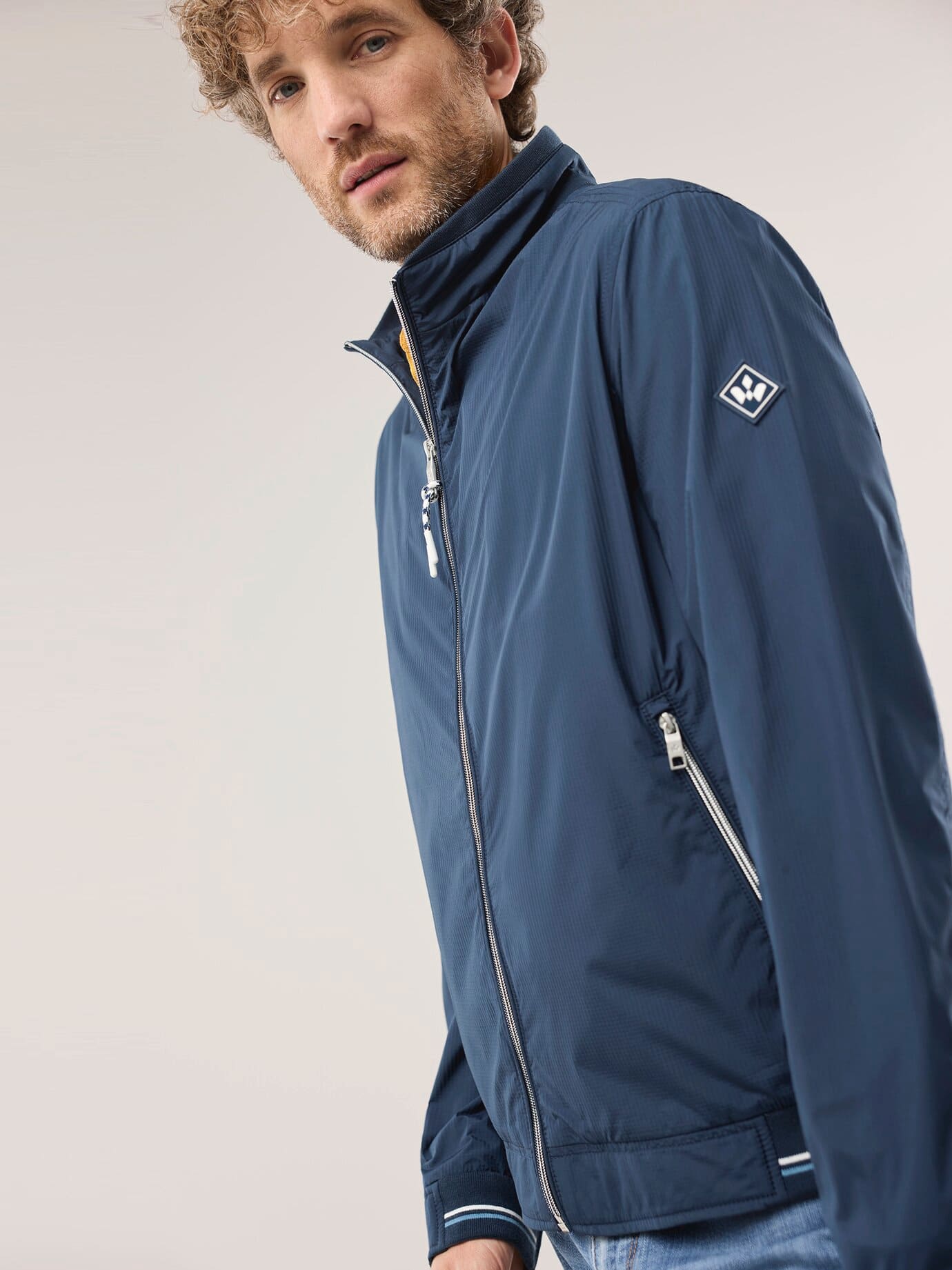 Walbusch Microfaser Leichtblouson Blue 50 6