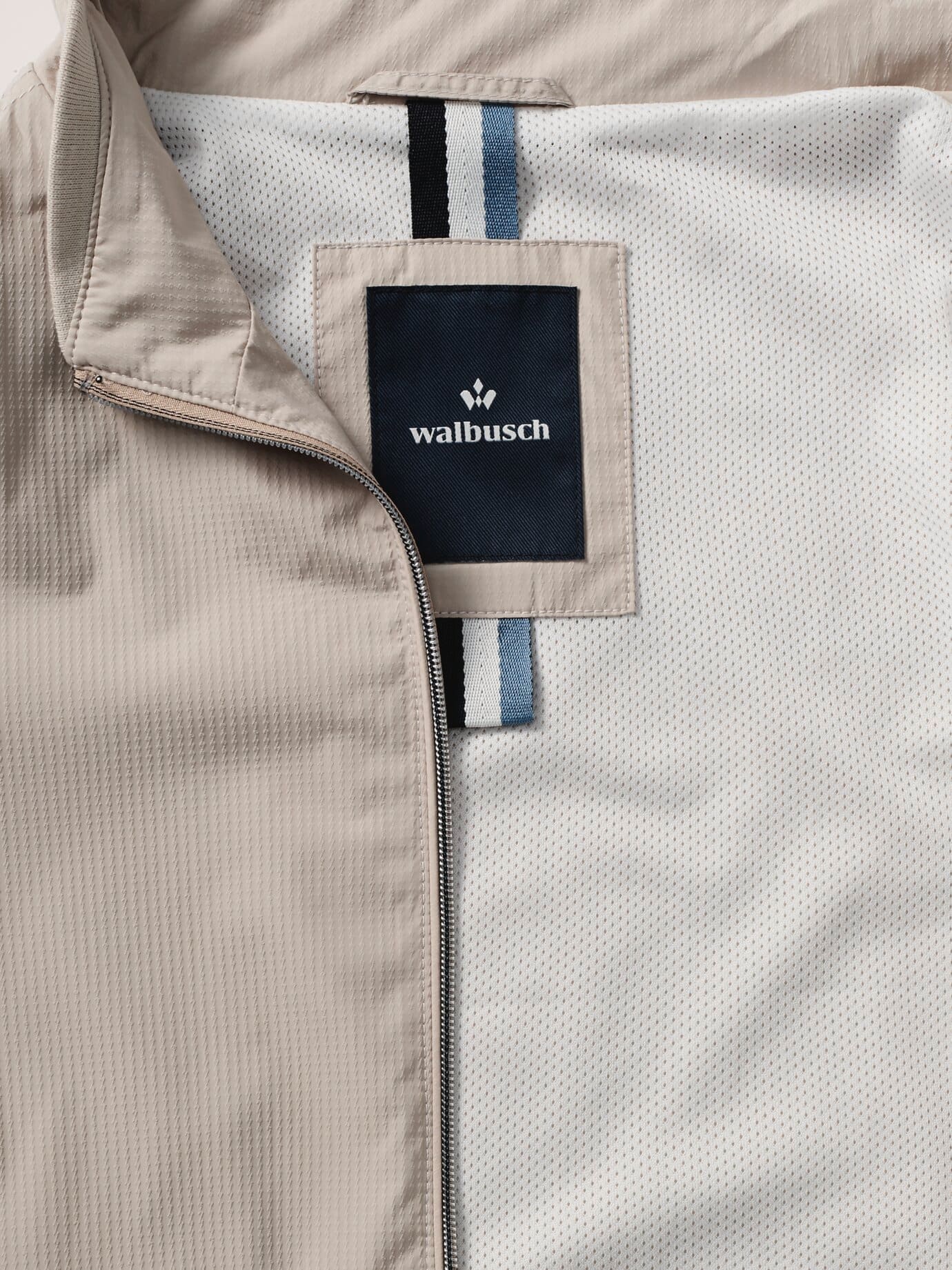 Walbusch Microfaser Leichtblouson, normale Größen#untersetzte Größen, Farbe Beige, 29, ultraleicht luftiges Netzfutter Herren 4