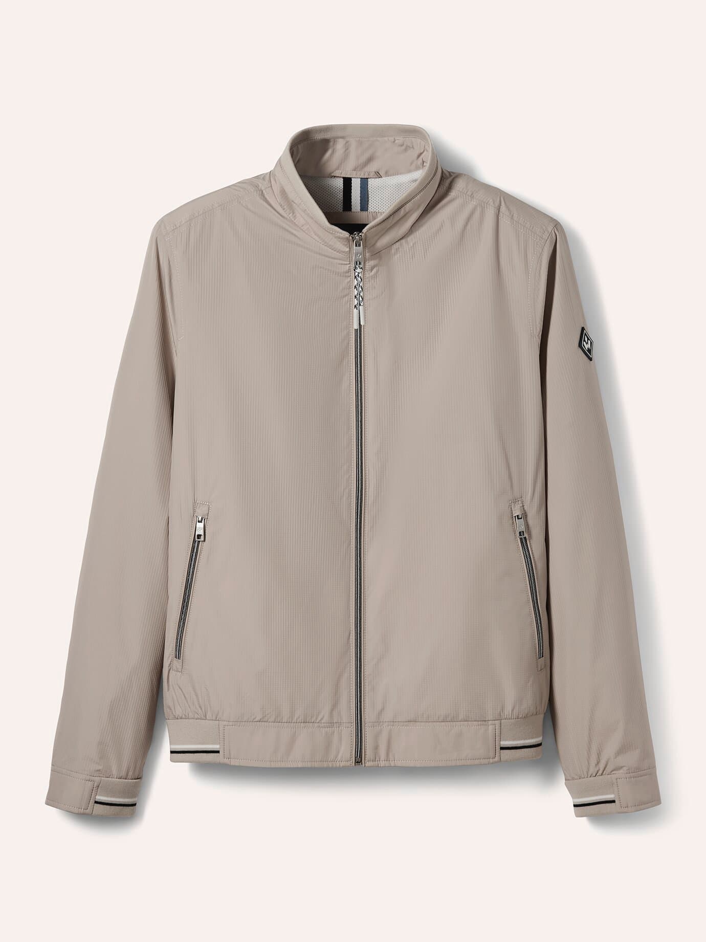 Walbusch Microfaser Leichtblouson, normale Größen#untersetzte Größen, Farbe Beige, 29, ultraleicht luftiges Netzfutter Herren