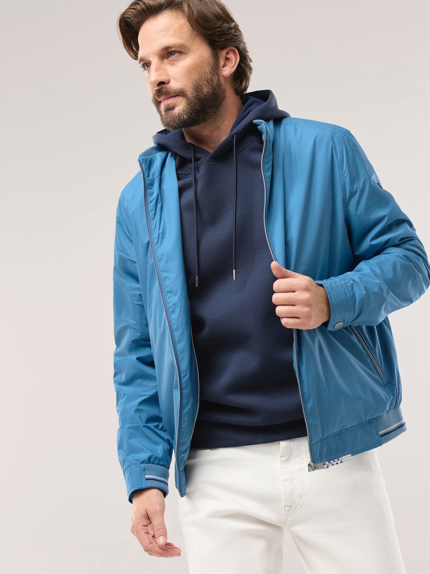 Walbusch Microfaser Leichtblouson Blue 50 2