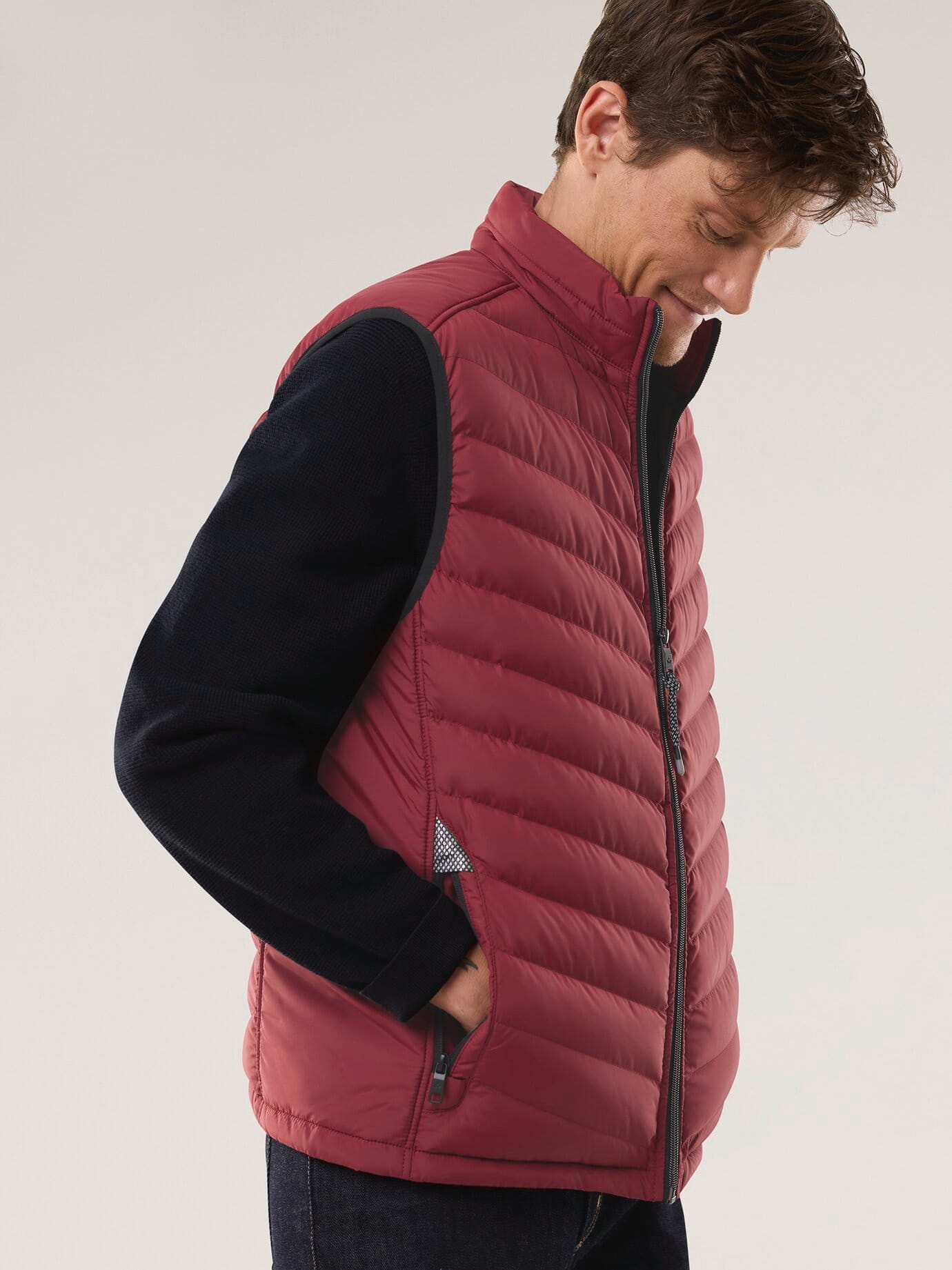 Walbusch Klima Leichtsteppweste Rot 48 2