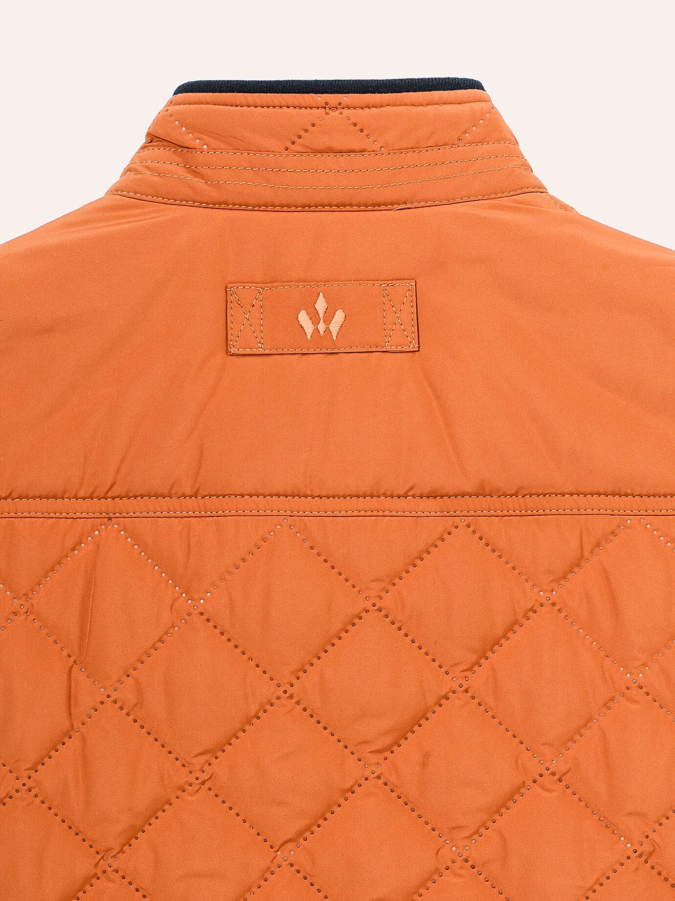 Walbusch Ultrasonic Lightweight Quilted Vest Orange Size 54 3