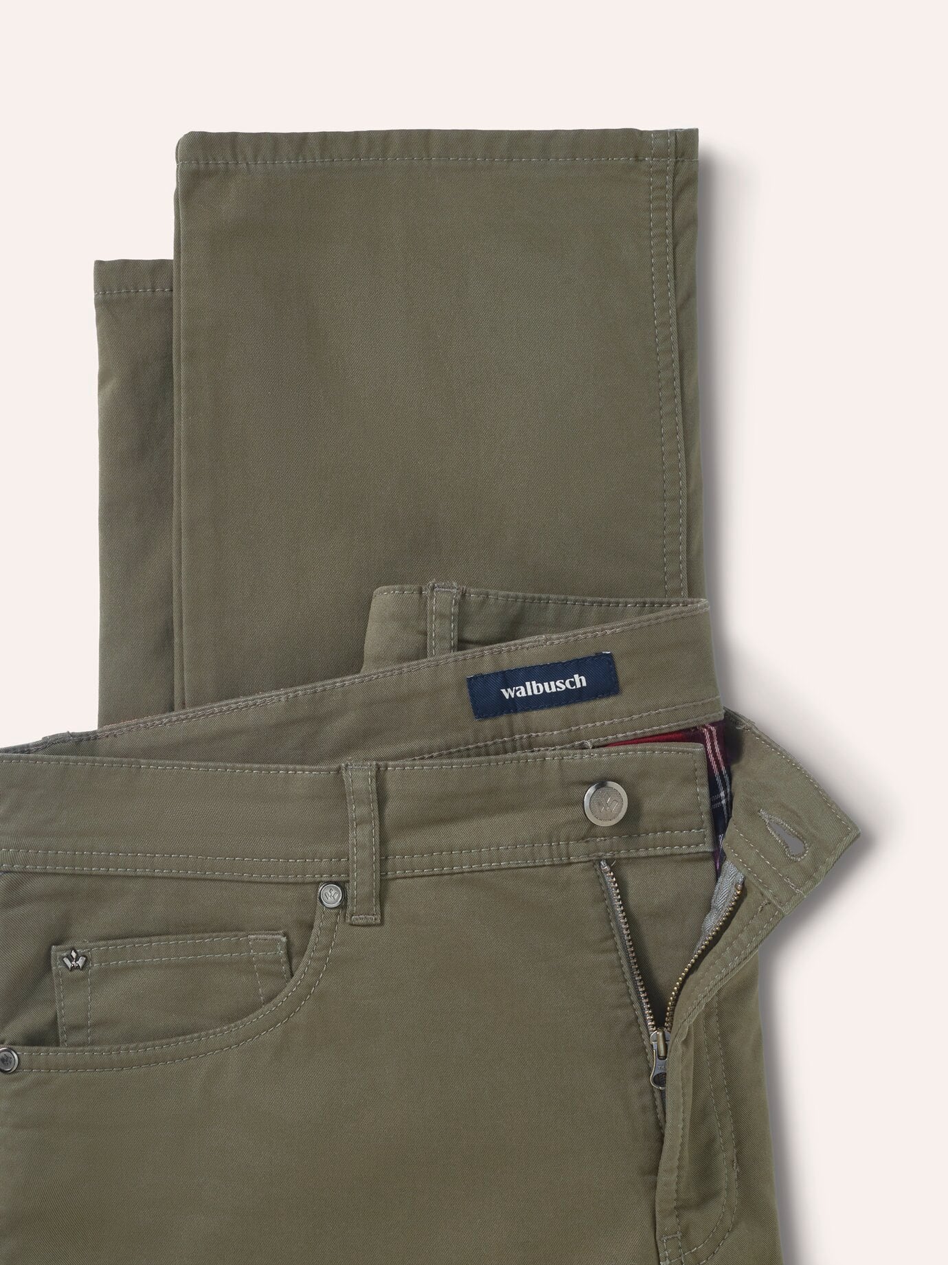 Walbusch Extraglatt-Thermo Five Pocket Green 64 4
