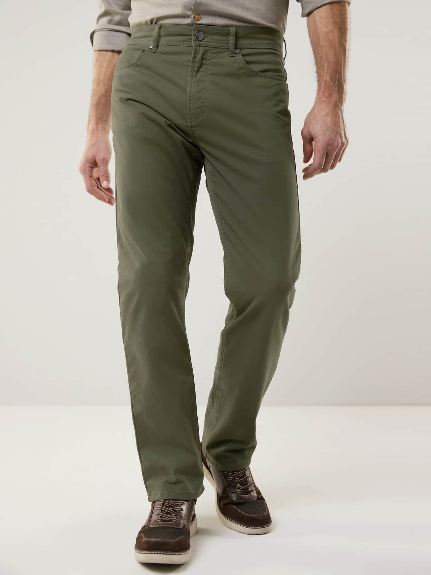 Walbusch Extraglatt-Thermo Five Pocket Green 64 2