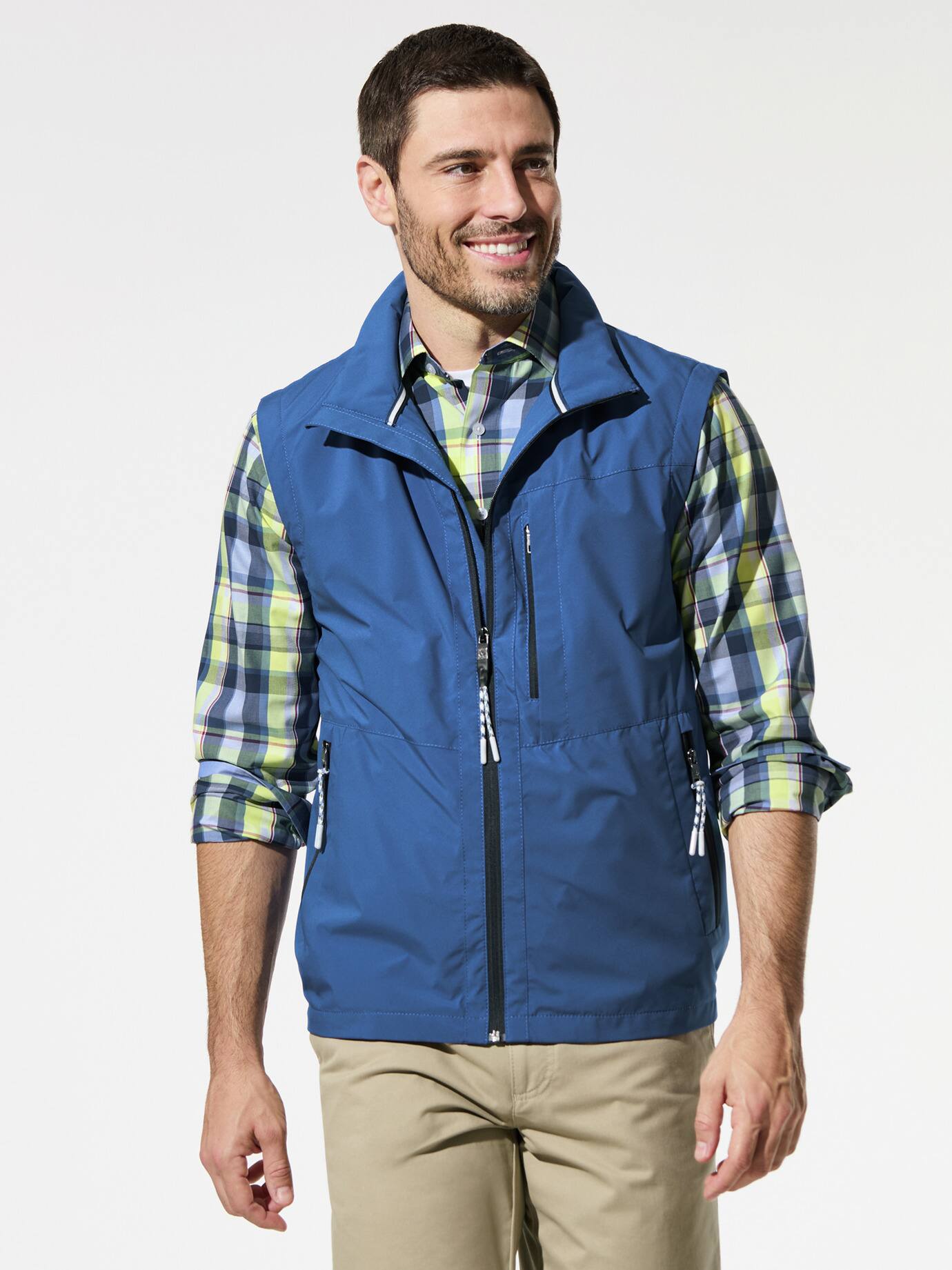 Walbusch Flexweste Pack & Go Weste Blau 54 2