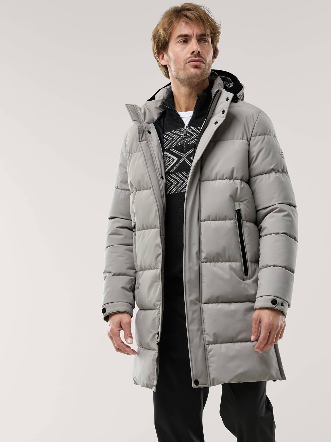 Walbusch Thermo Quilted Coat Beige 32 2