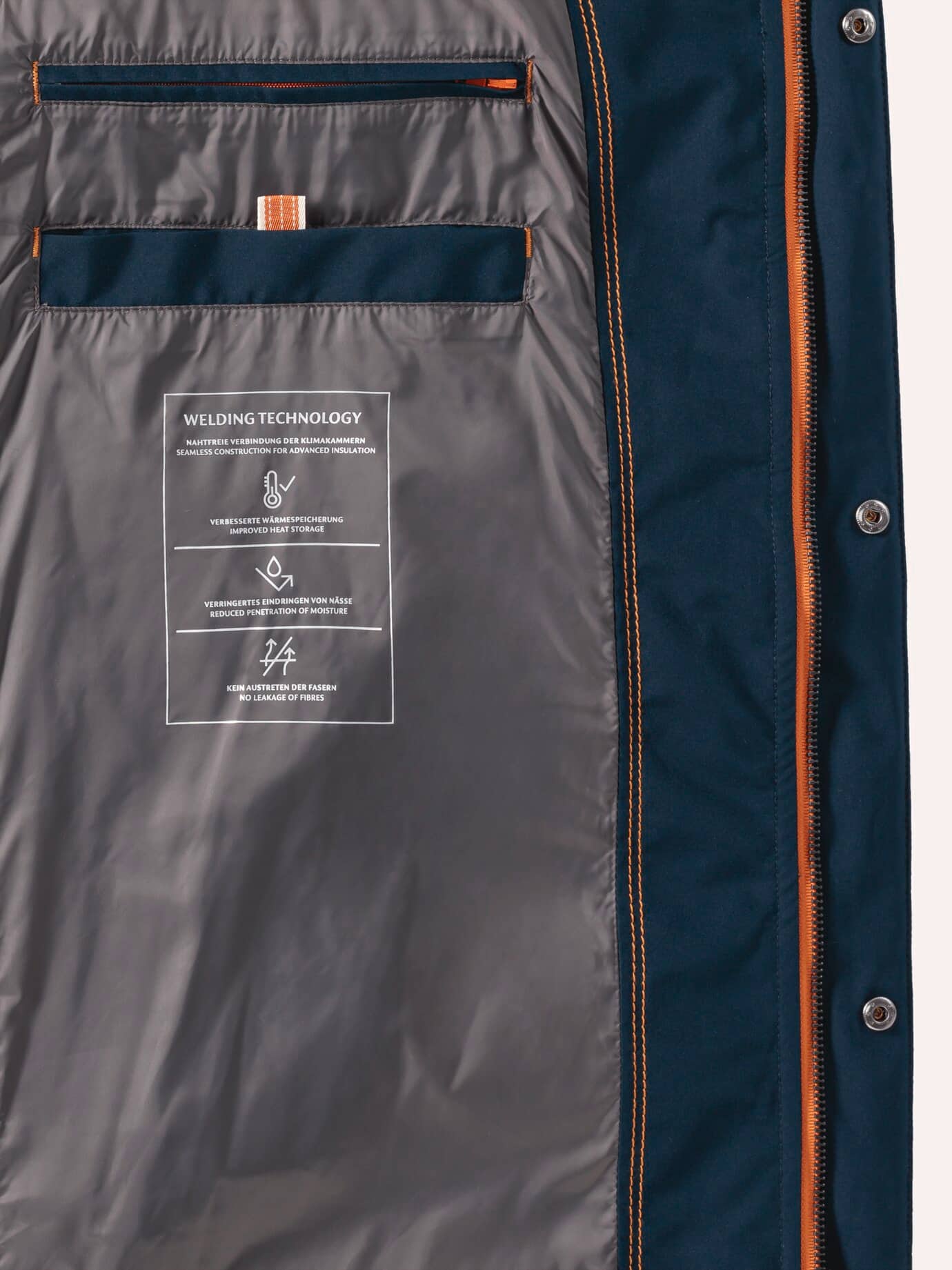 Walbusch Ultraleicht Down Coat Blue Size 32 3