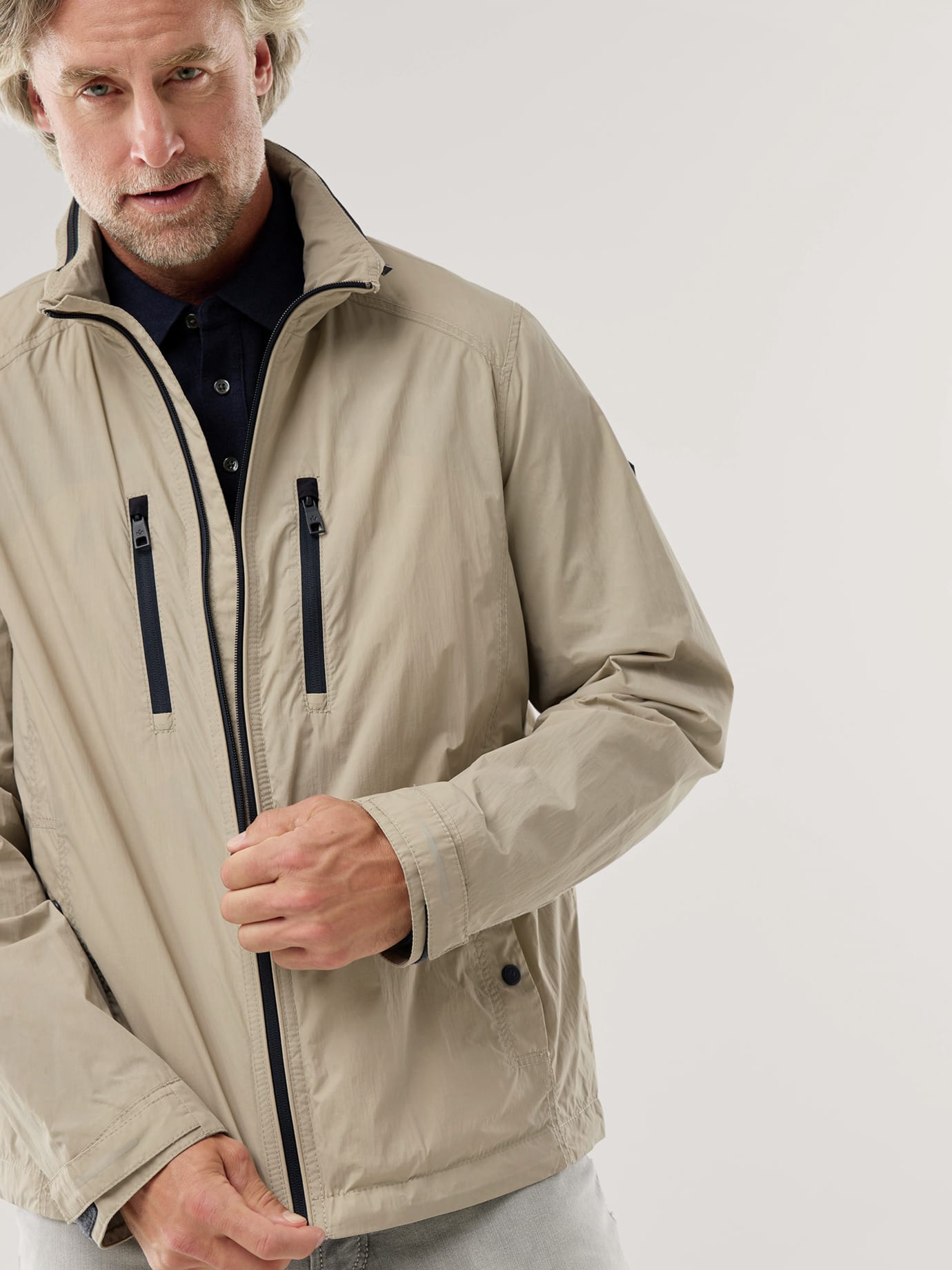 Walbusch Multifunktionsjacke Beige 54 3