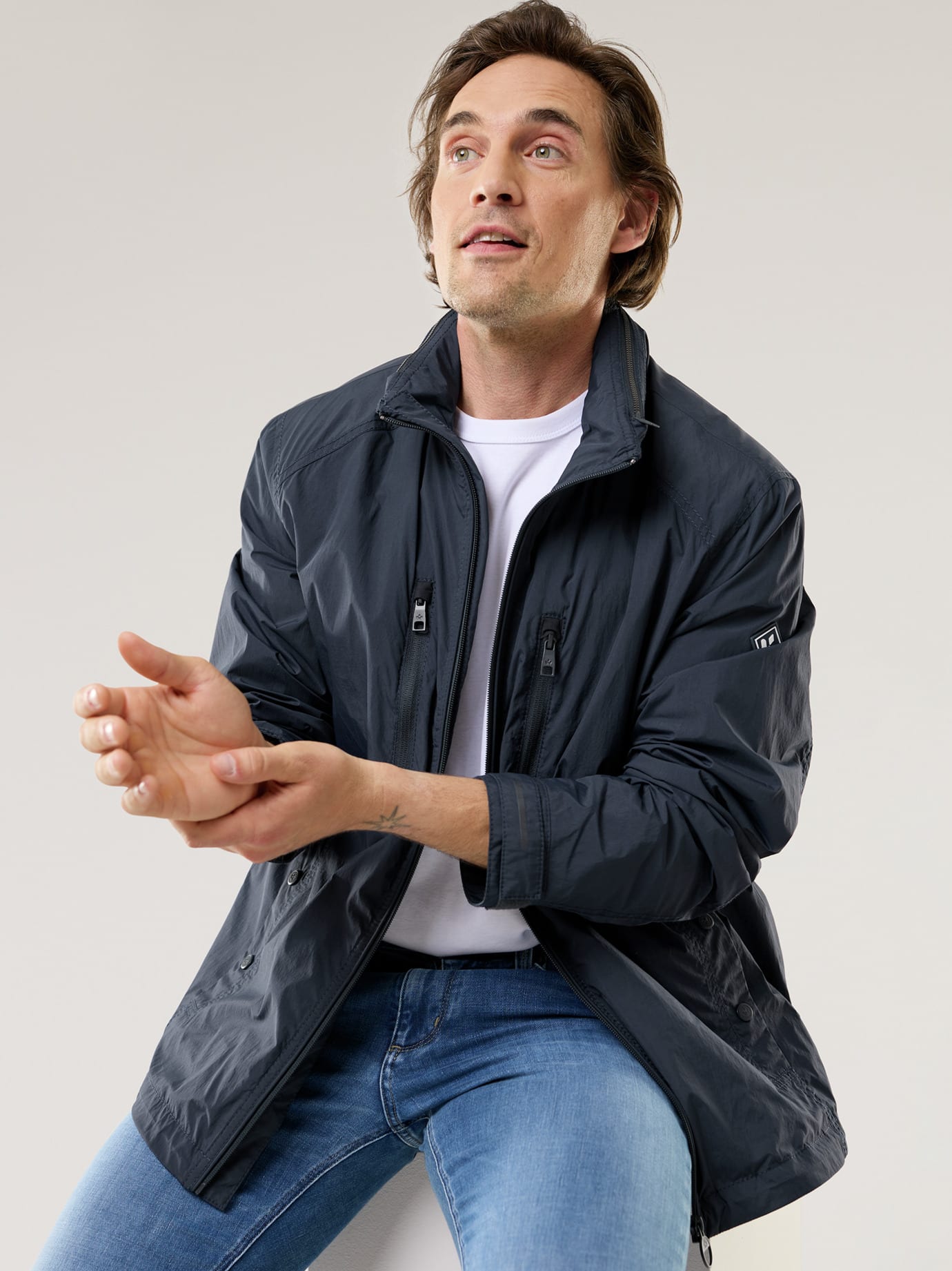 Walbusch Herren Multifunktionsjacke Blau Größe 56 2