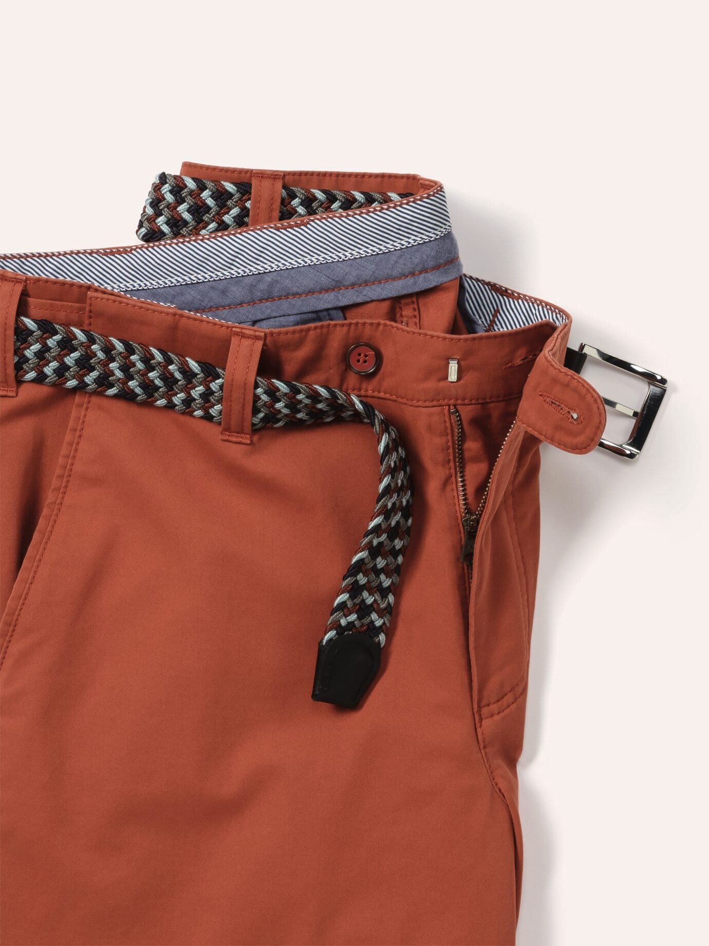Walbusch Stretch Waist Bermuda Orange 54 4