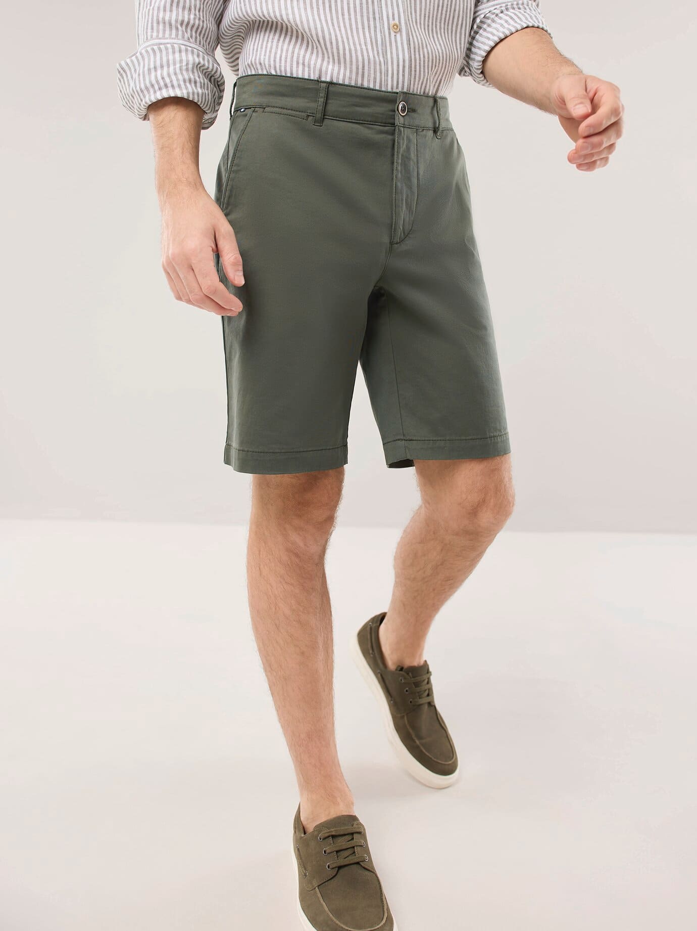 Walbusch Chino Shorts Regular Fit Green 27 2