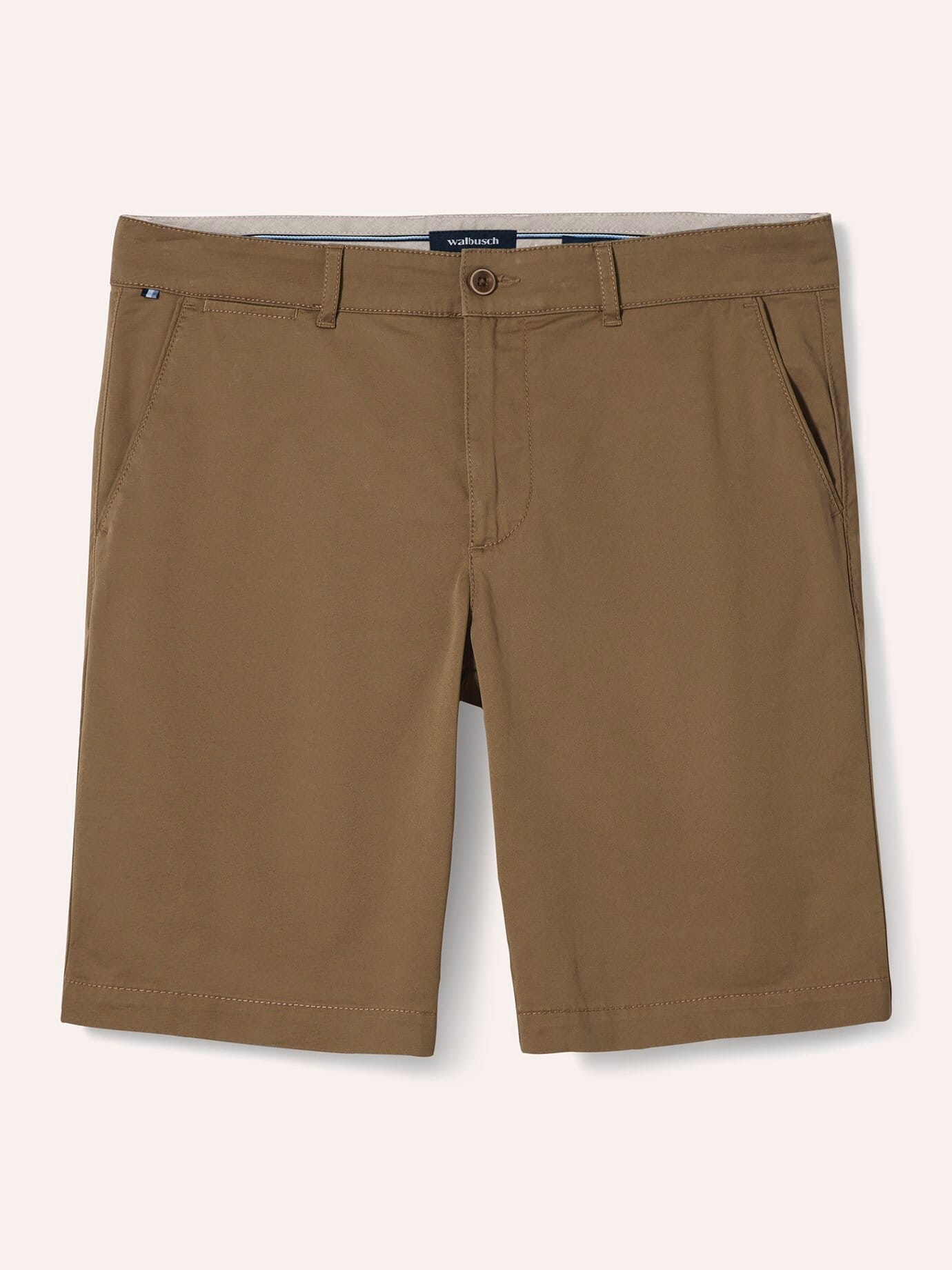 Chino Shorts, Regular Fit#normale Größen#untersetzte Größen, Farbe Braun, 27, bequemer Baumwollstretch hochwertige Verarbeitung Herren