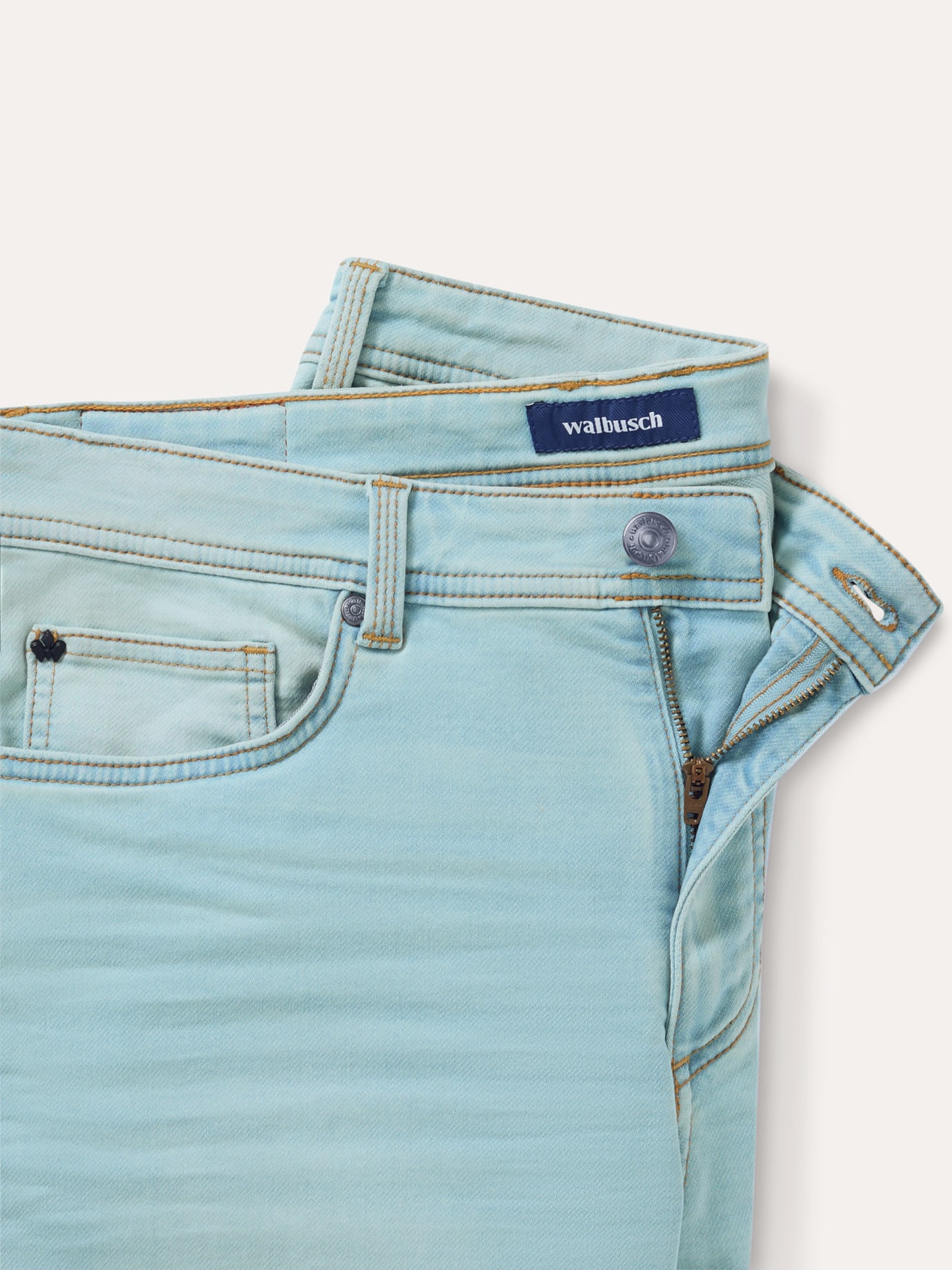 Walbusch Jogger-Jeans Shorts, Blau, 28 8