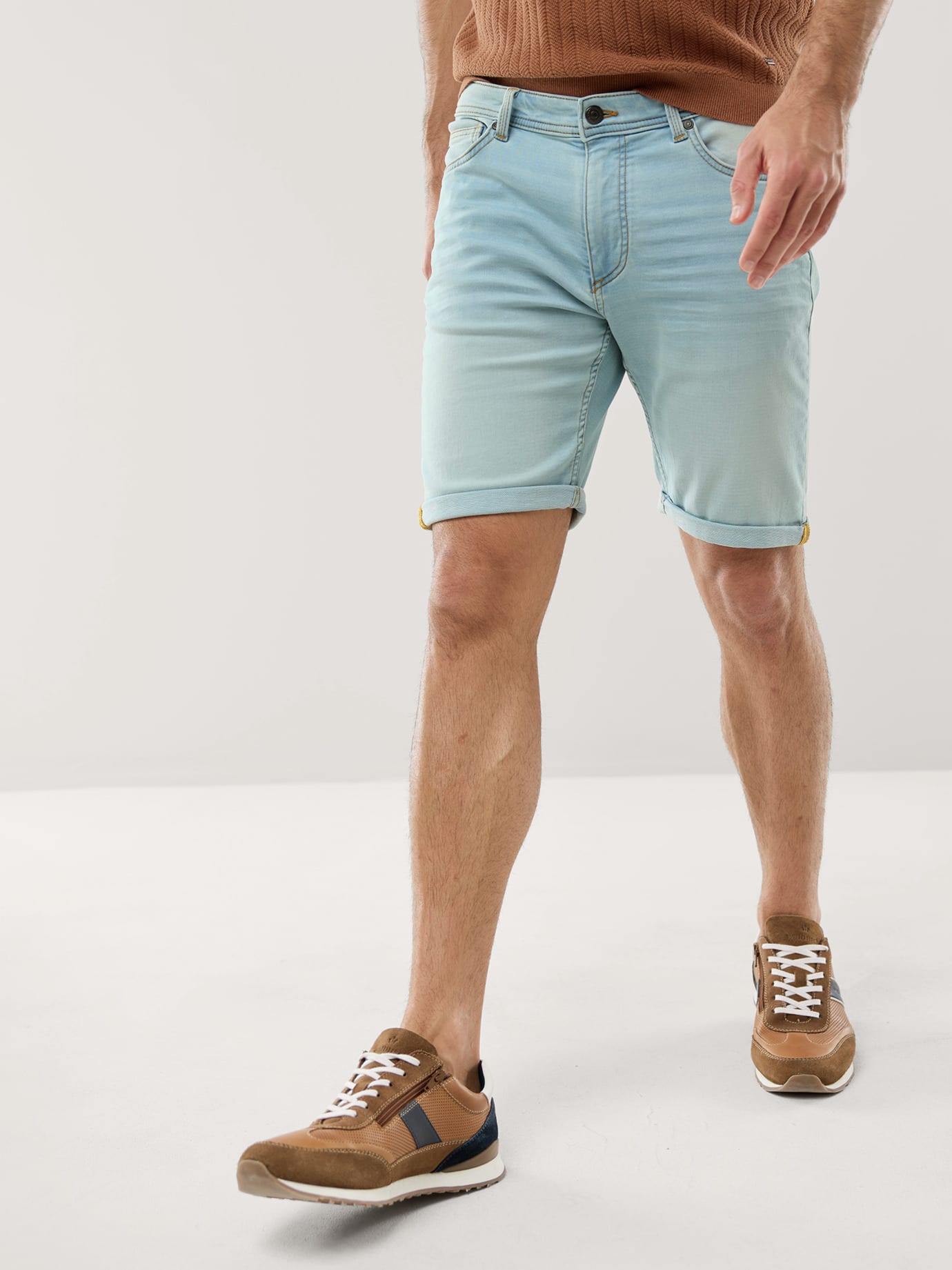 Walbusch Jogger-Jeans Shorts, Blau, 28 6