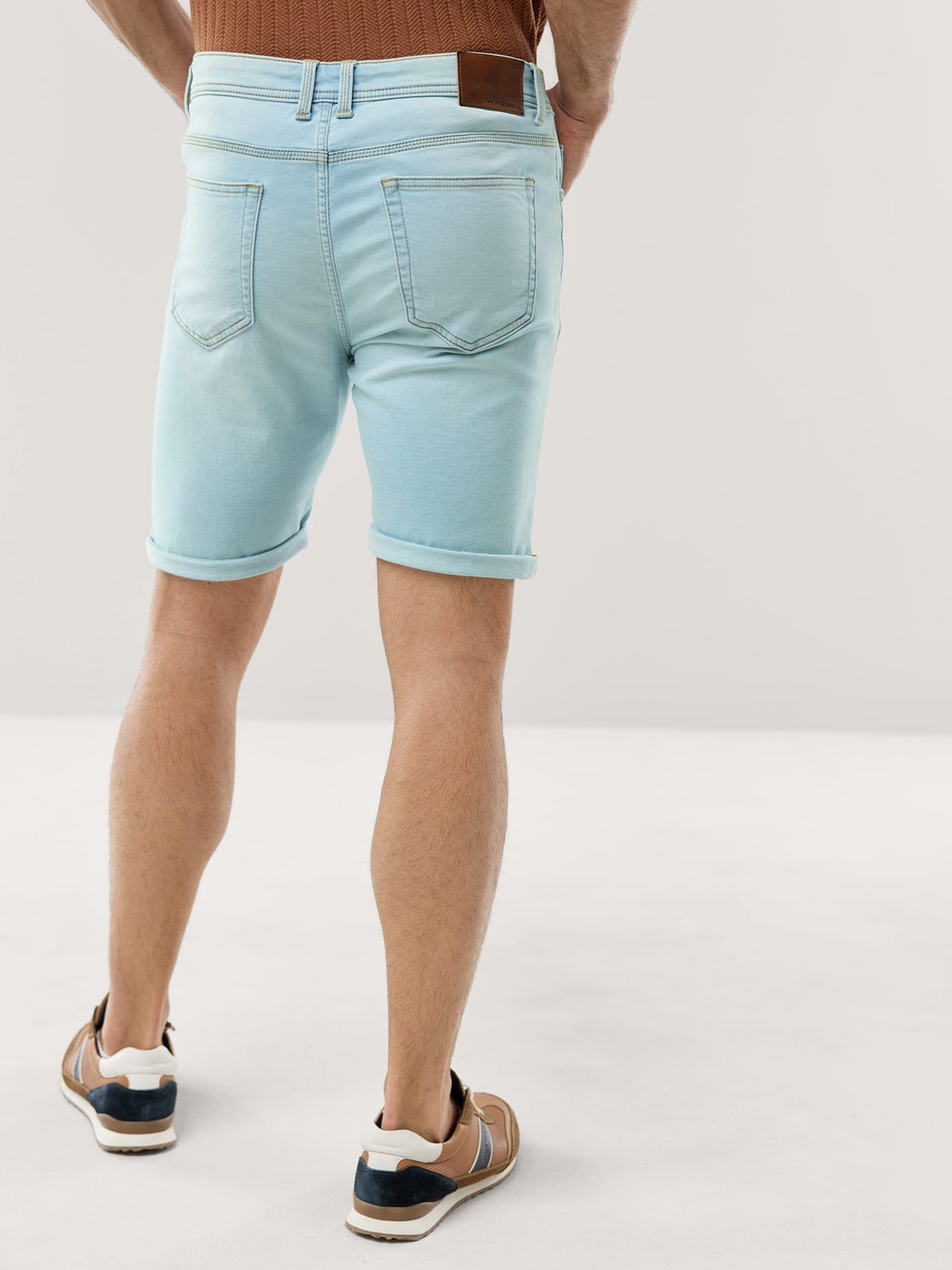 Walbusch Jogger-Jeans Shorts, Blau, 28 7