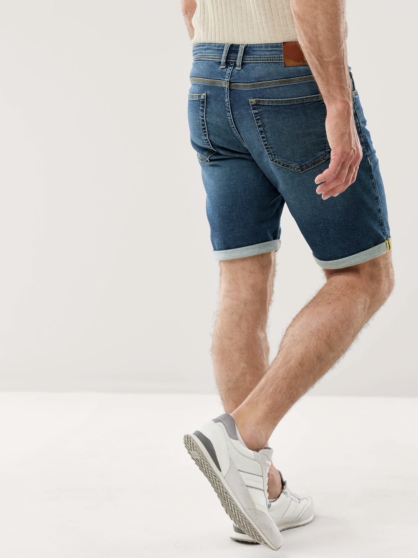 Walbusch Jogger-Jeans Shorts, Blau, 28 3