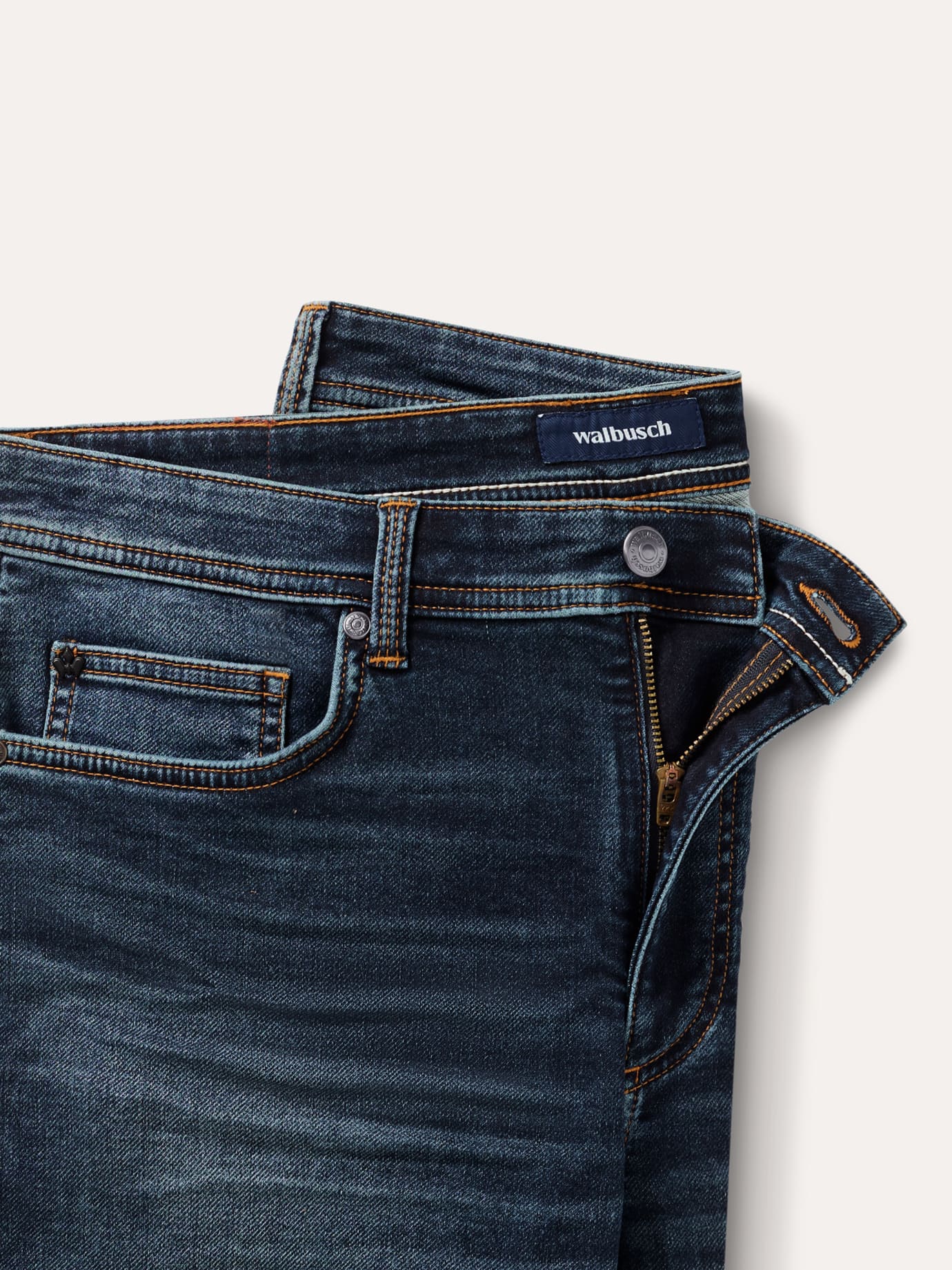 Walbusch Jogger-Jeans Shorts, Blau, 27 4