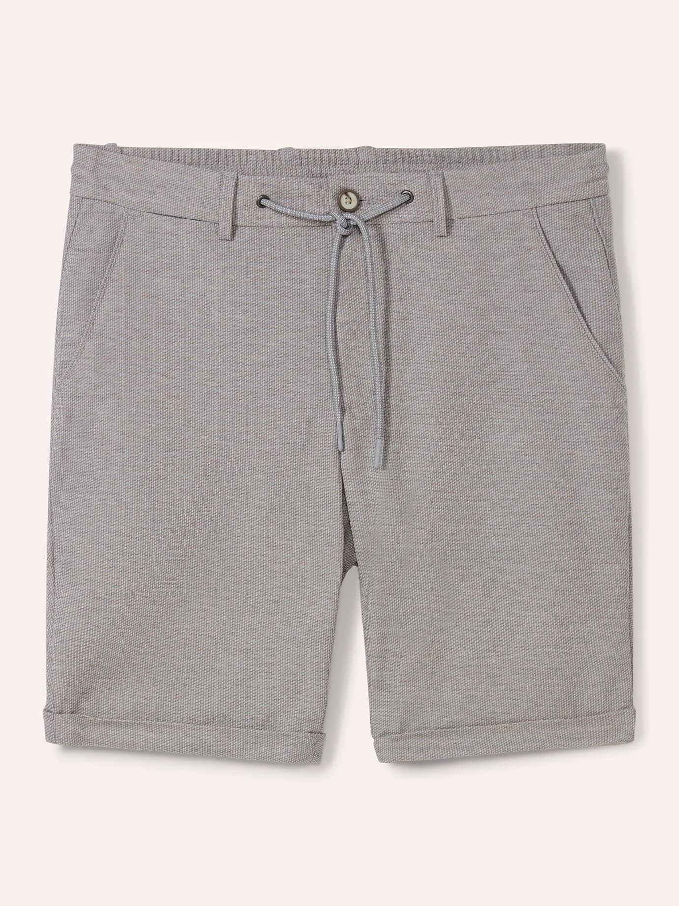 Jersey Shorts, Regular Fit#normale Größen#untersetzte Größen, Farbe Beige, 30, bi-elastisch bügelfrei Herren
