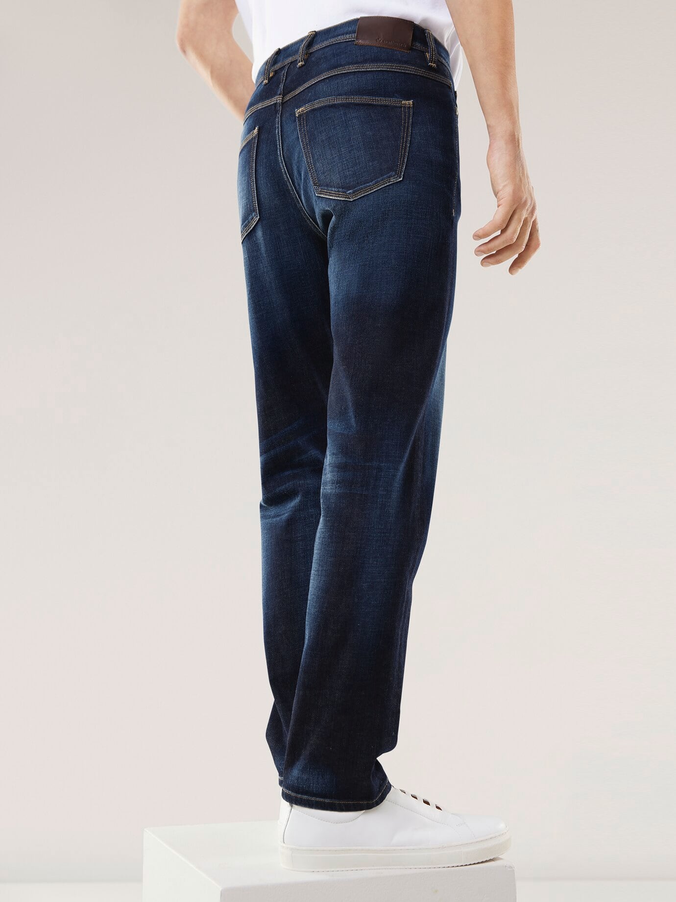 Walbusch Character Jeans, Regular Fit, Bleu, 58 7